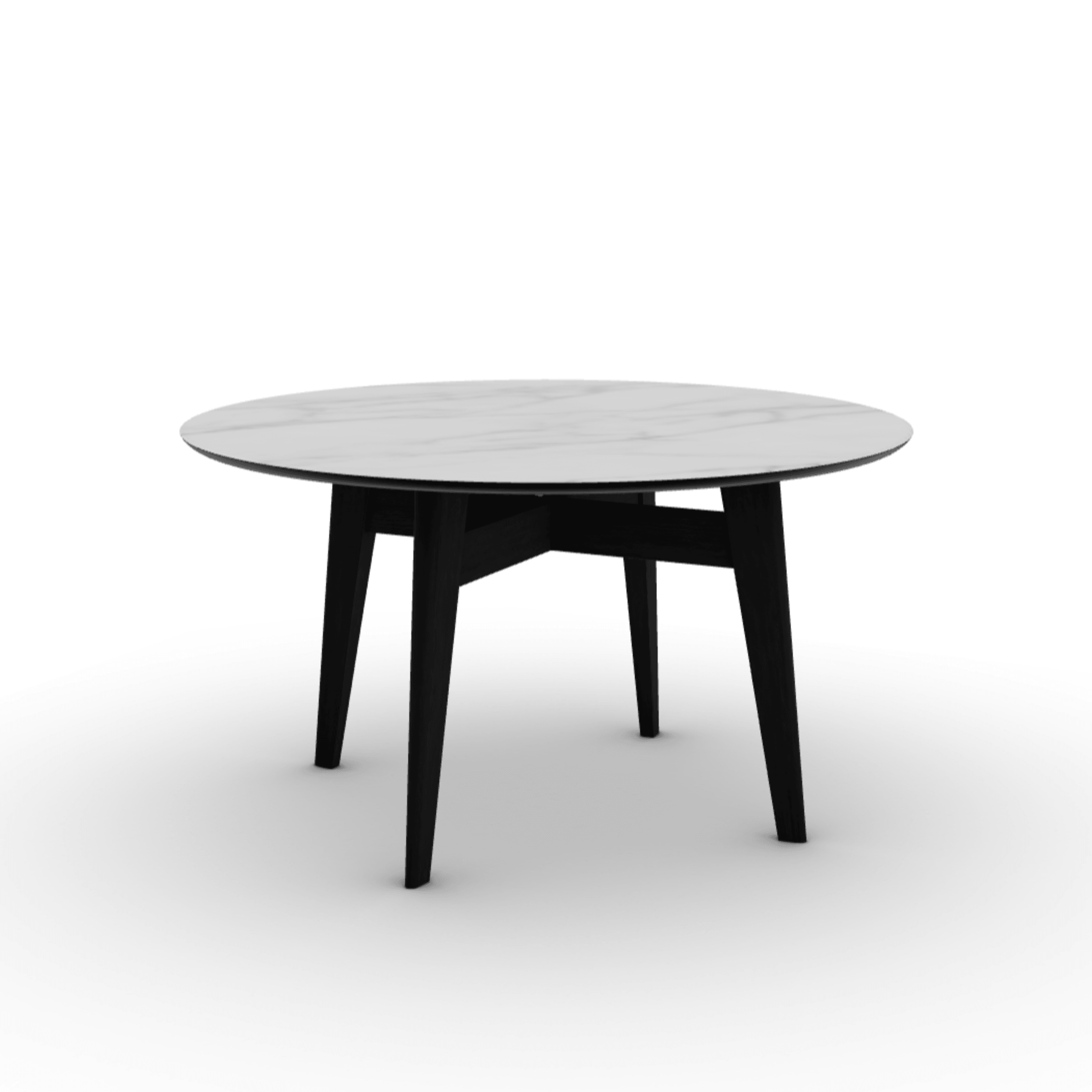 Stół okrągły ABREY kremowy marmur – Calligaris