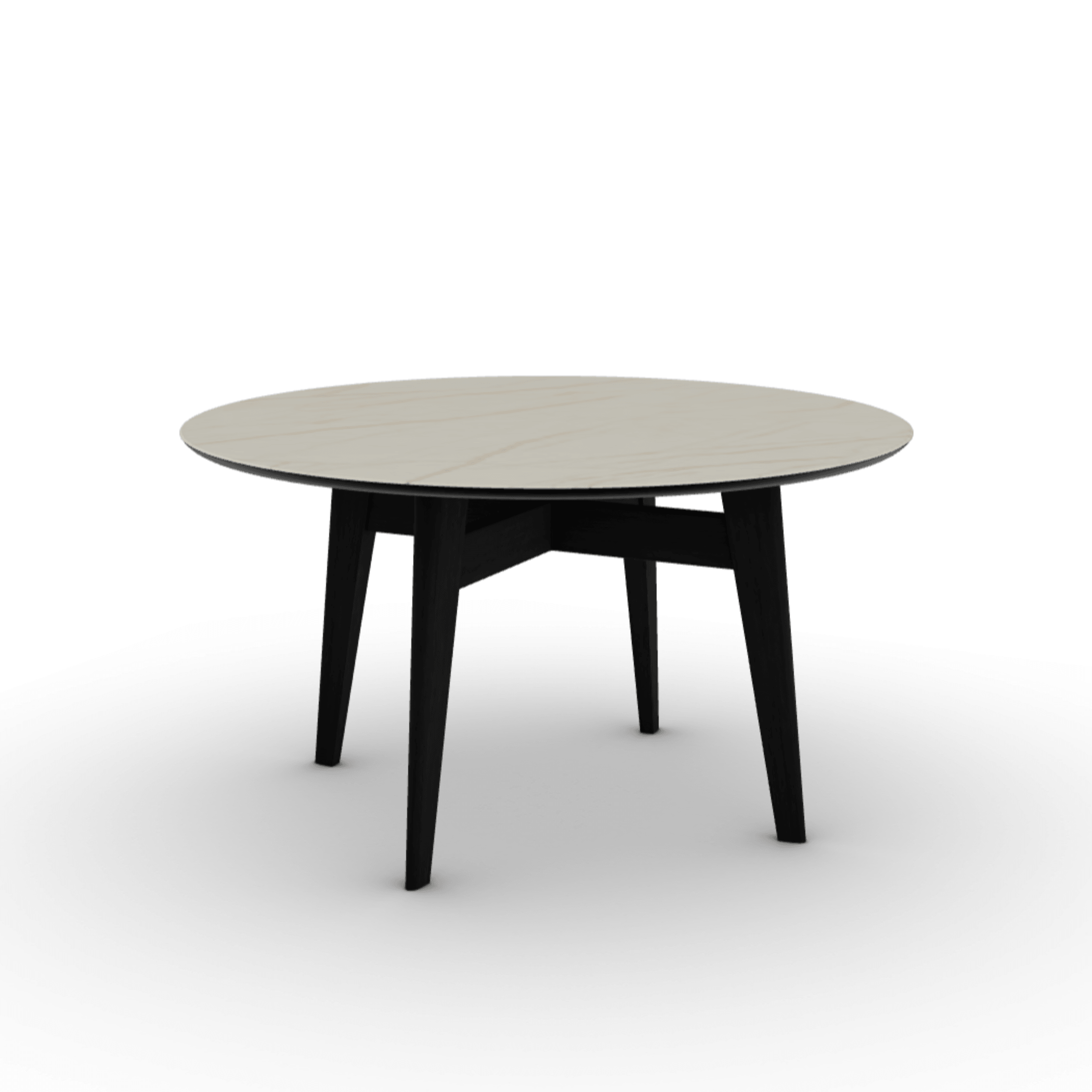 Stół okrągły ABREY złoty marmur Calligaris Eye on Design