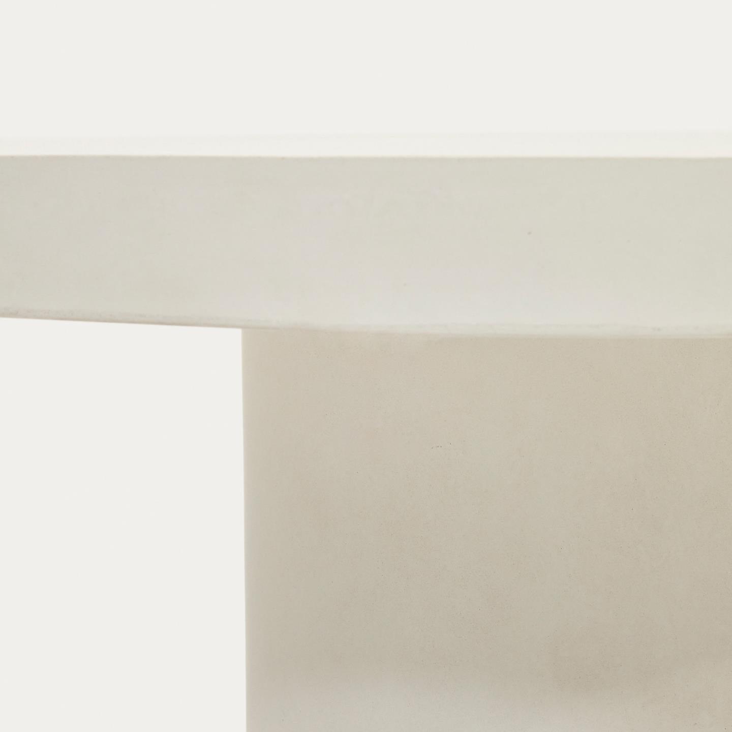 Stół okrągły AIGUABLAVA biały cement La Forma Eye on Design