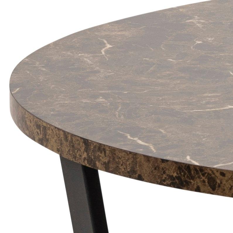 Stół okrągły AMBLE brązowy marmur Home Essentials Eye on Design
