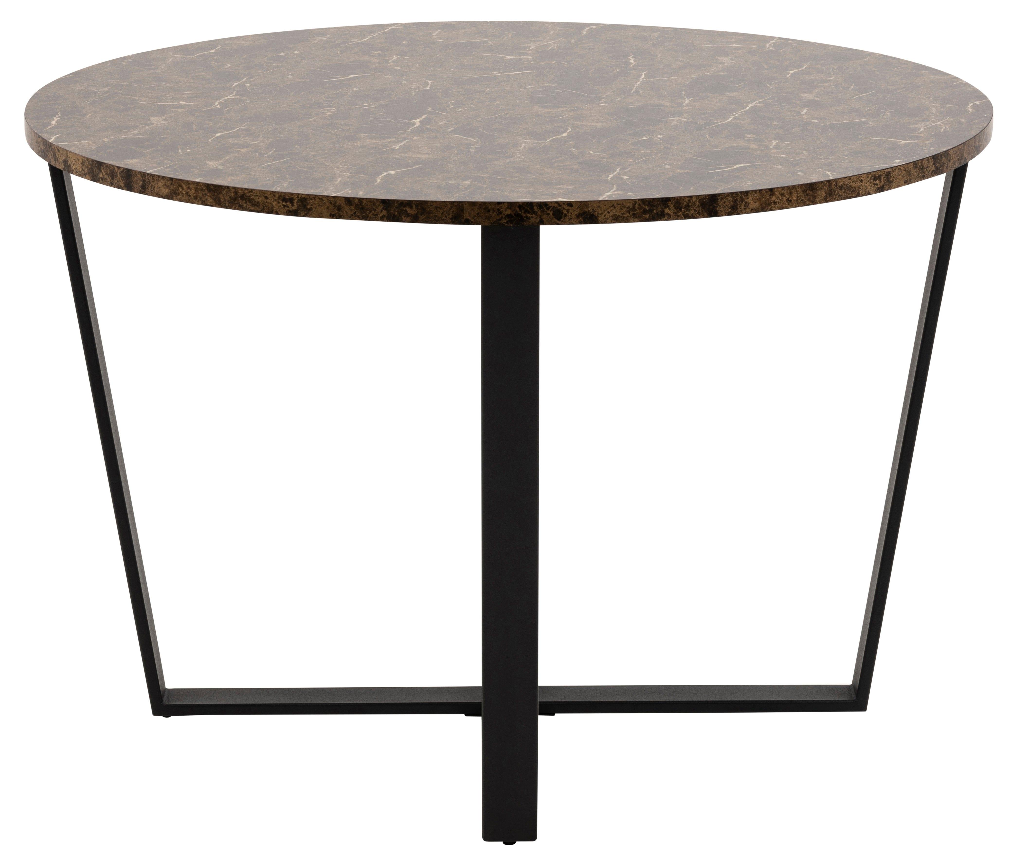 Stół okrągły AMBLE brązowy marmur Home Essentials Eye on Design