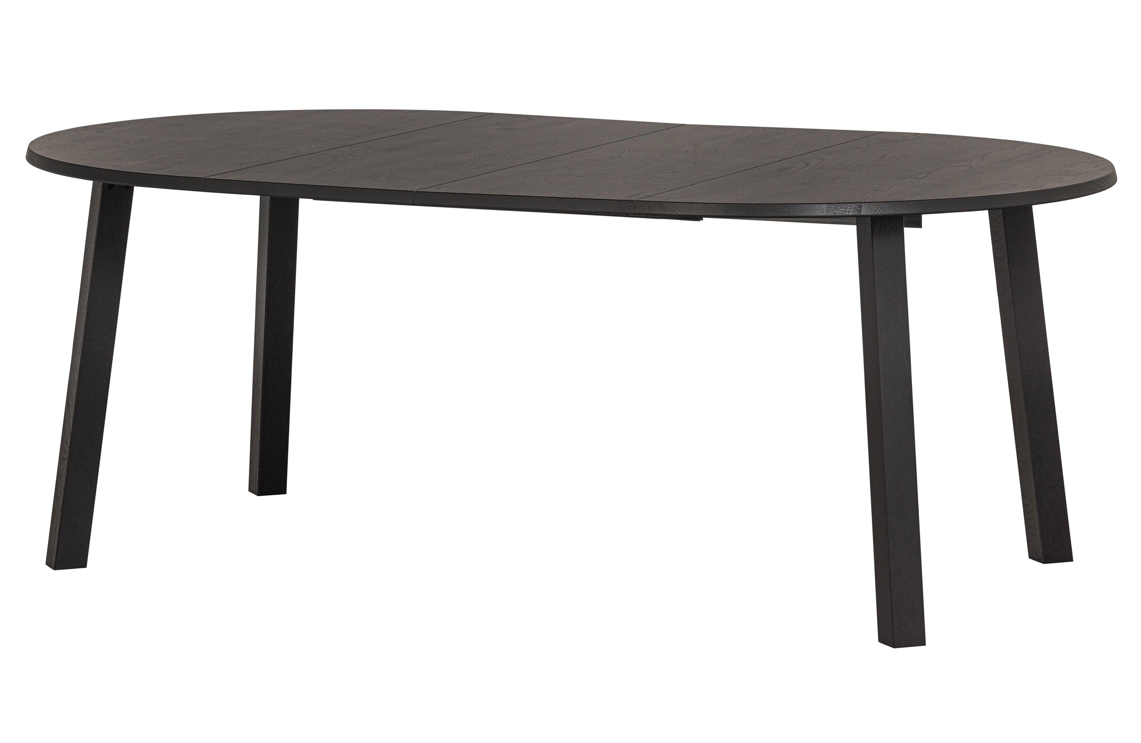 Stół okrągły rozkładany LANGE czarny dąb Woood Exclusive Eye on Design