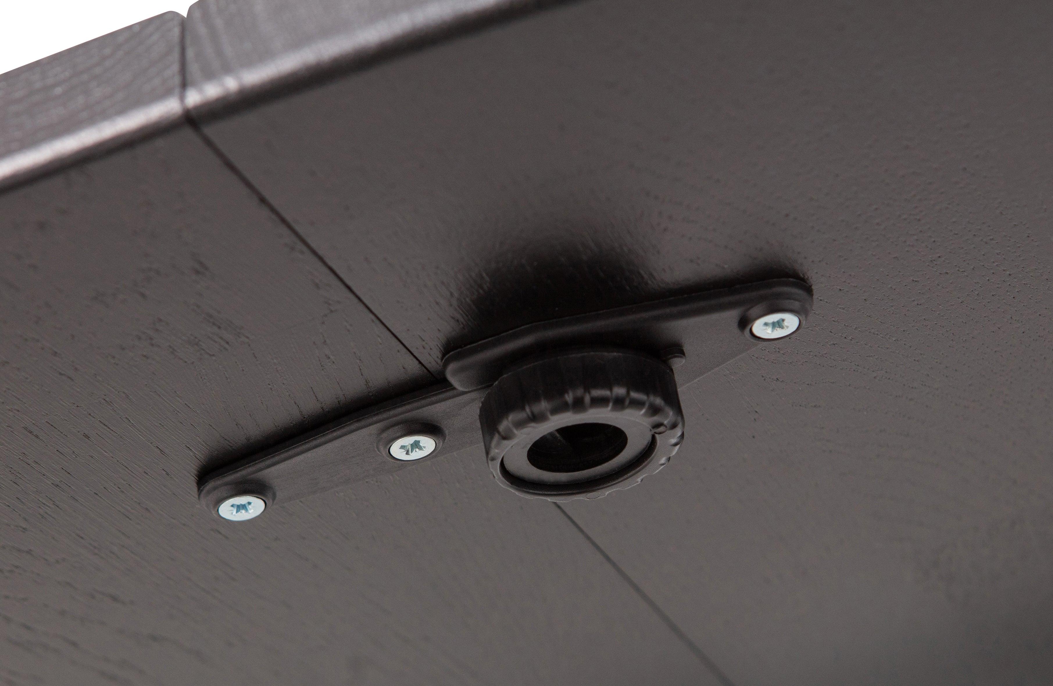 Stół okrągły rozkładany LANGE czarny dąb Woood Exclusive Eye on Design