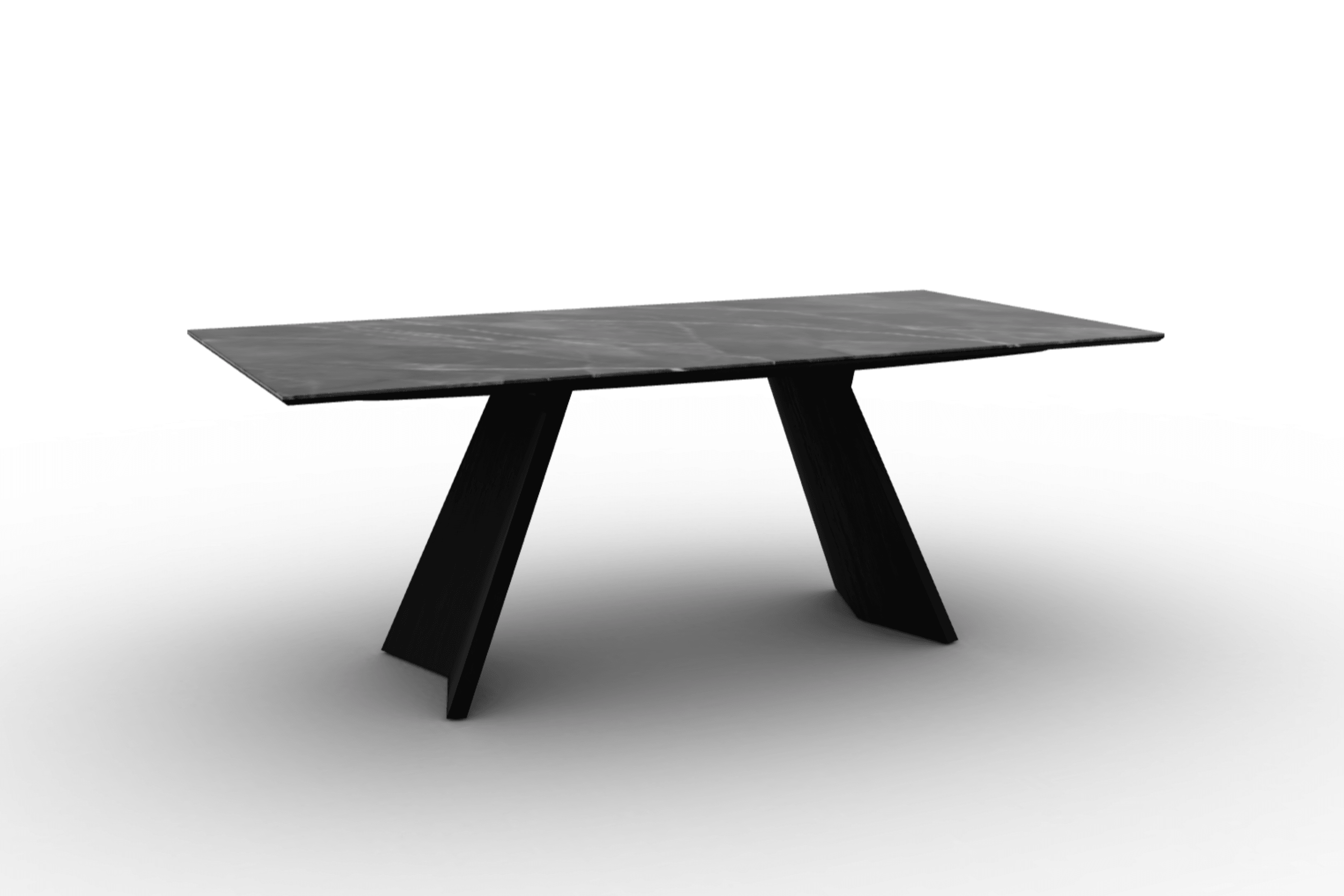 Stół prostokątny ICARO antracytowy marmur Calligaris Eye on Design