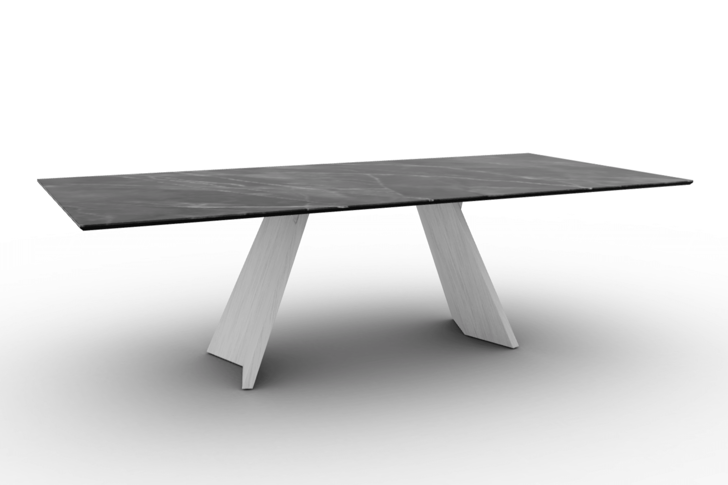 Stół prostokątny ICARO antracytowy marmur Calligaris Eye on Design