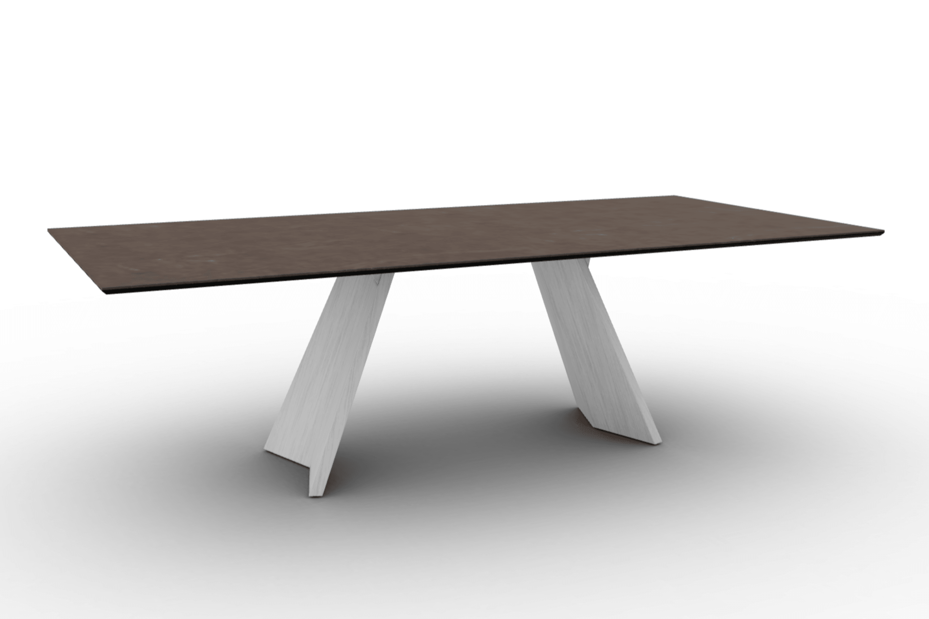 Stół prostokątny ICARO brązowa ceramika Calligaris Eye on Design