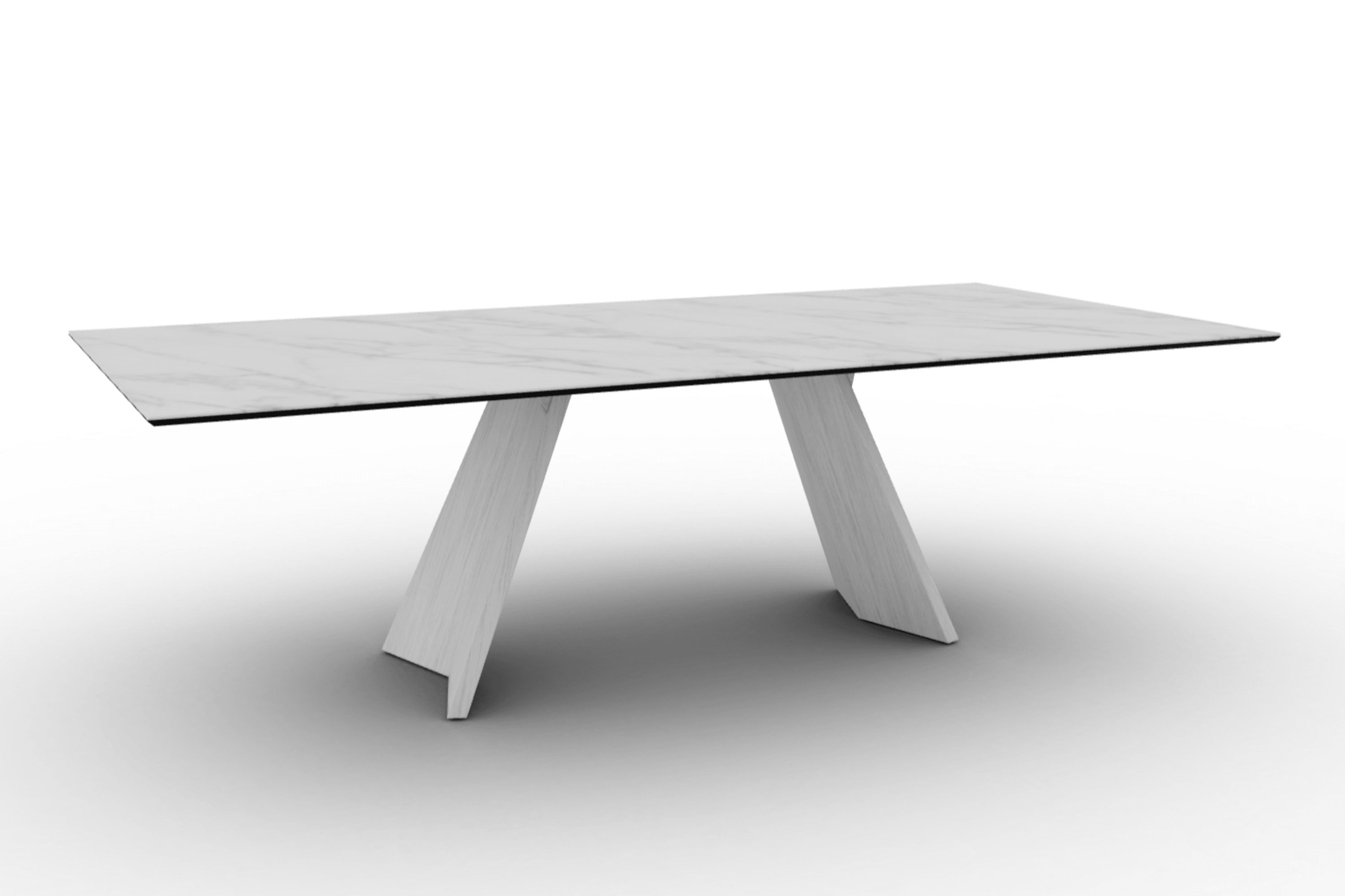 Stół prostokątny ICARO kremowy marmur Calligaris Eye on Design