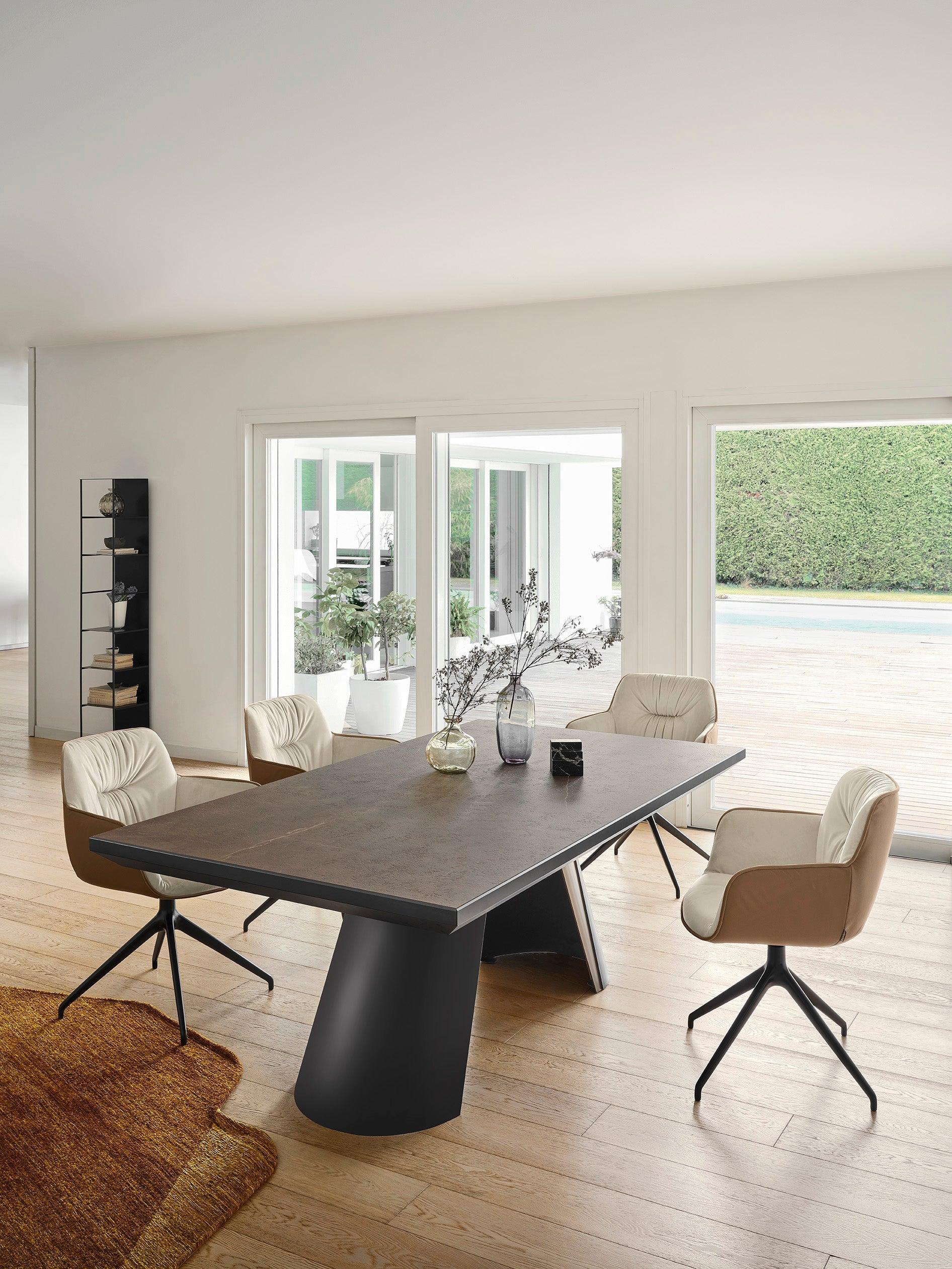 Stół prostokątny rozkładany APIAN kremowy marmur Calligaris Eye on Design