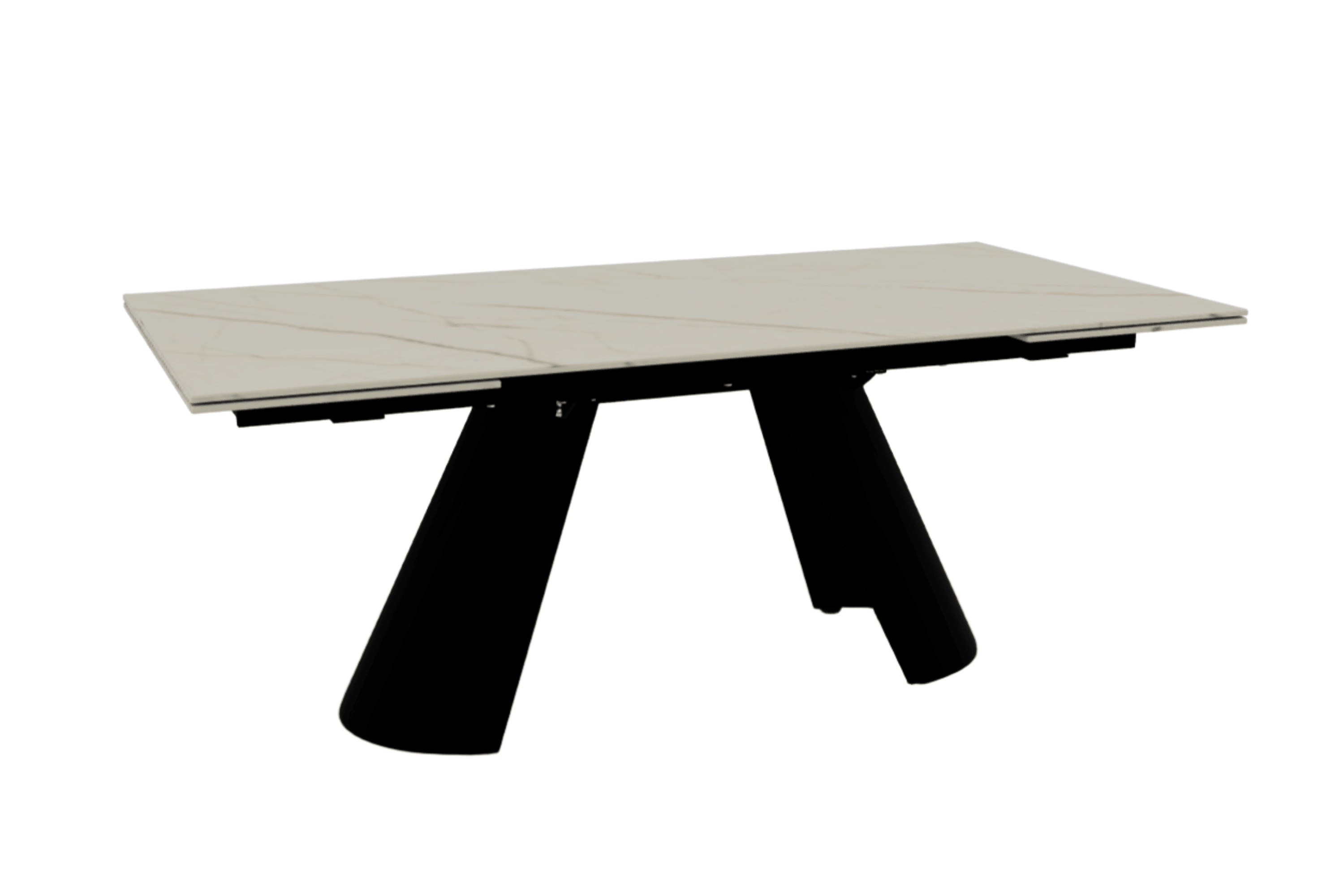 Stół prostokątny rozkładany APIAN złoty marmur Calligaris Eye on Design