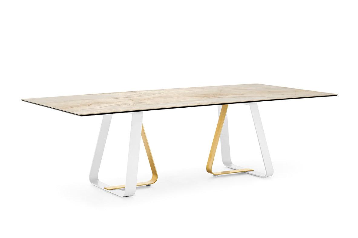 Stół prostokątny SUNSHINE piaskowy marmur Calligaris Eye on Design