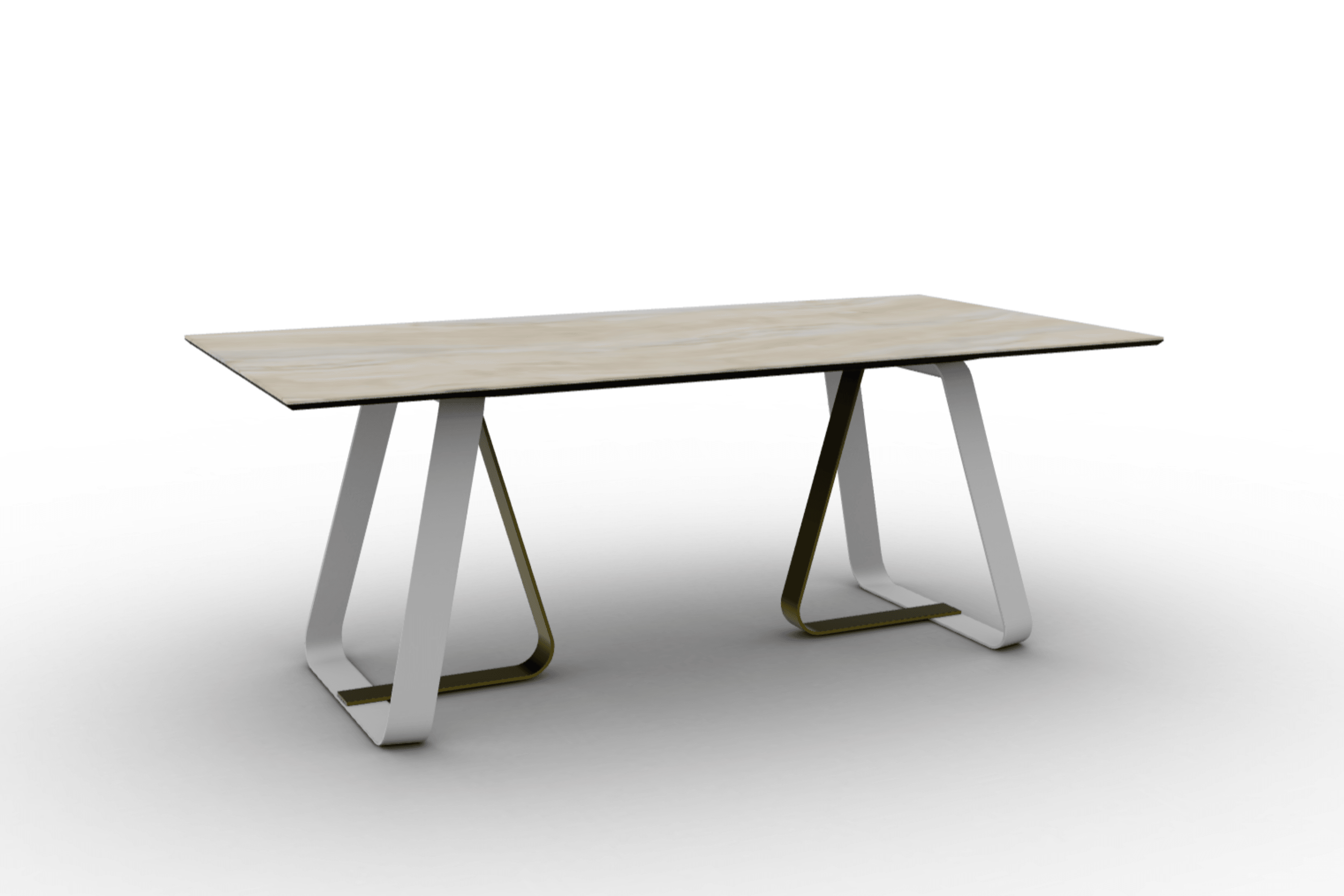 Stół prostokątny SUNSHINE piaskowy marmur Calligaris Eye on Design