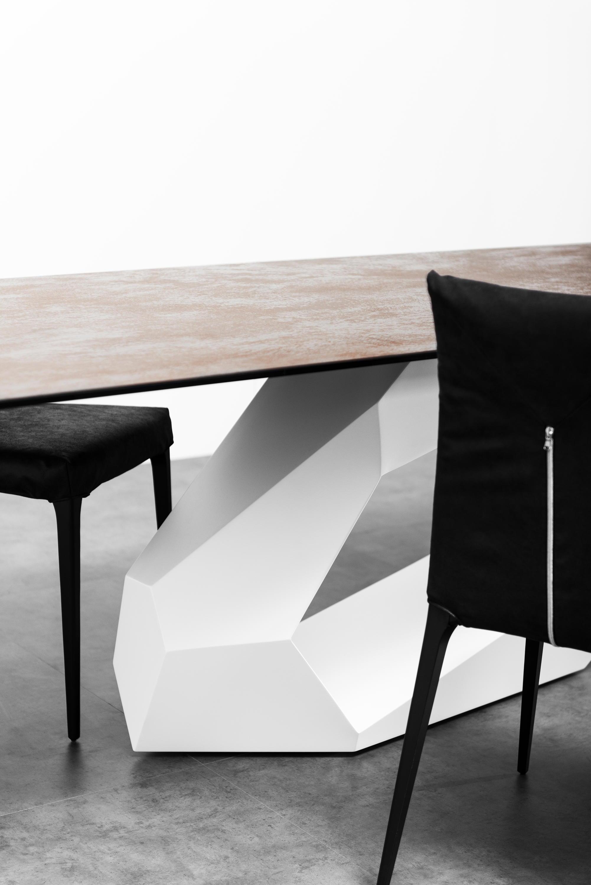 Stół RAW DIAMOND czarno-biały Liu Jo Living Eye on Design