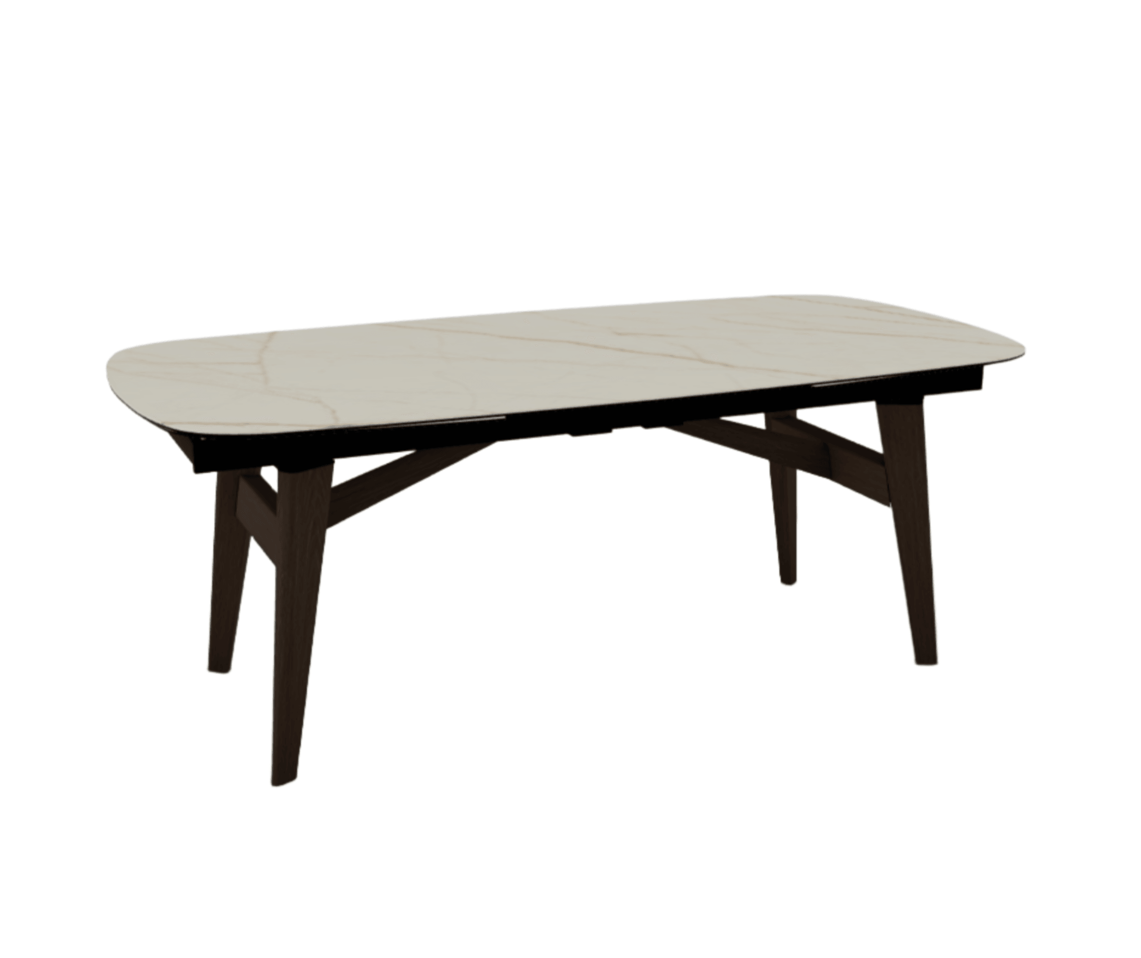 Stół rozkładany ABREY złoty marmur Calligaris Eye on Design