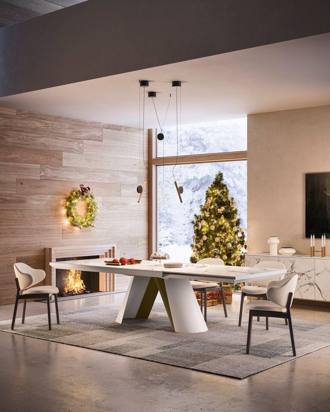 Stół rozkładany APIAN brązowa ceramika Calligaris Eye on Design