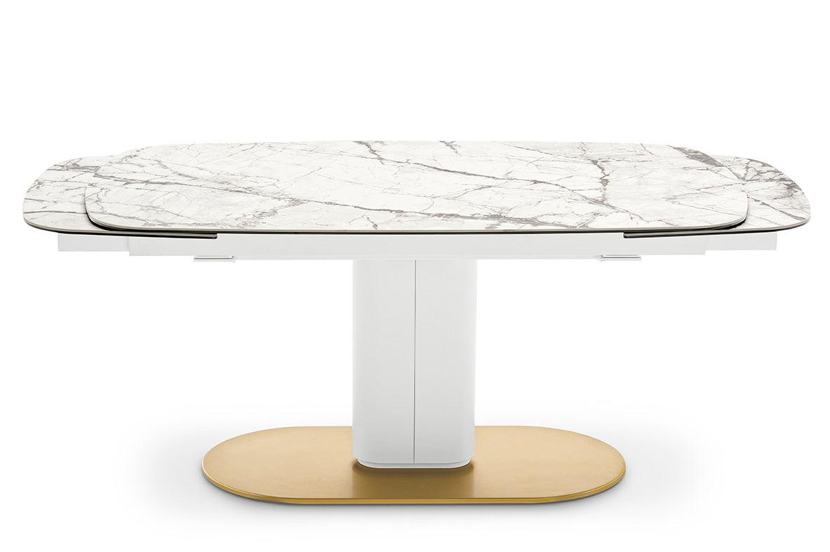 Stół rozkładany CAMEO kremowy marmur Calligaris Eye on Design