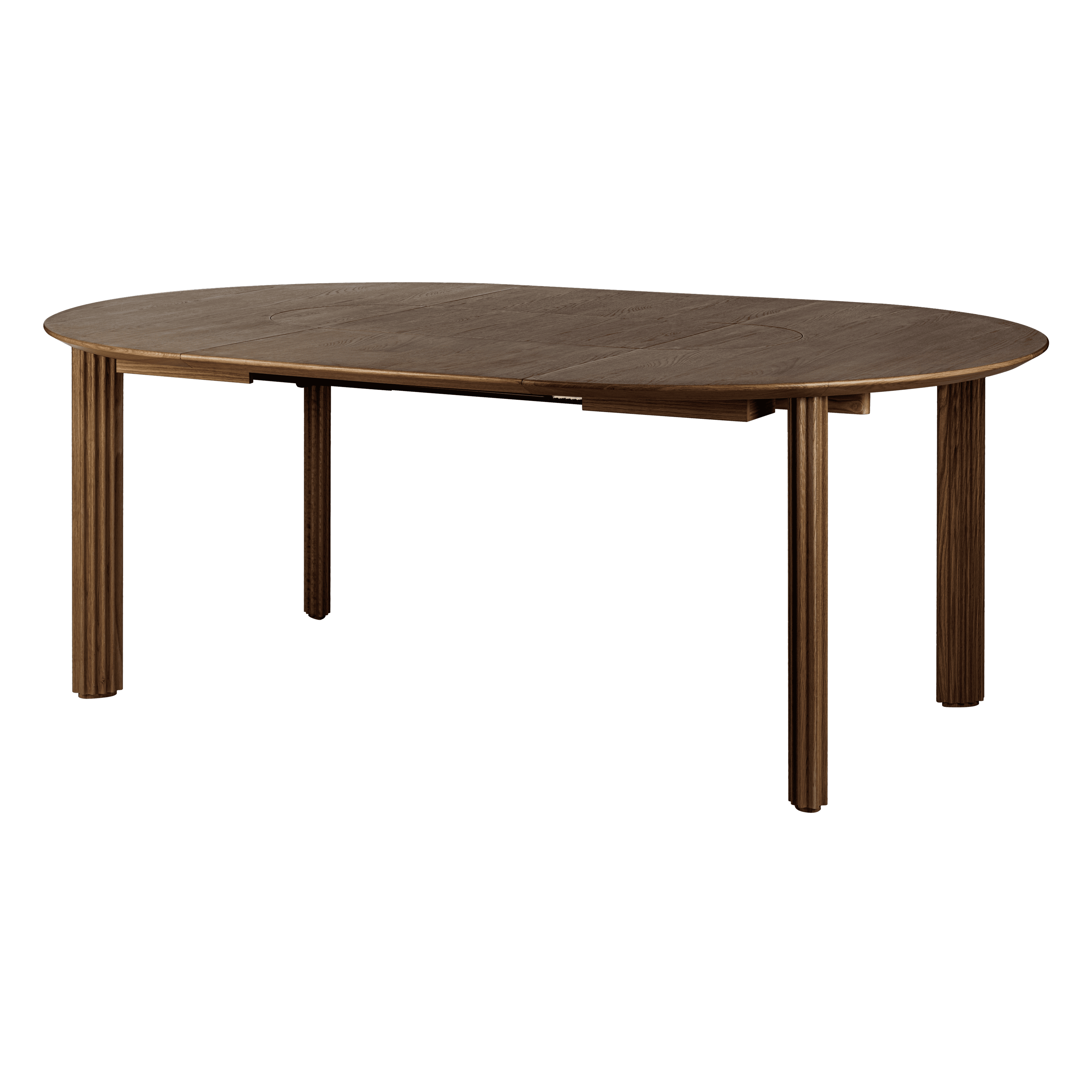 Stół rozkładany COMFORT CIRCLE WITH EXTENSION ciemny dąb UMAGE Eye on Design
