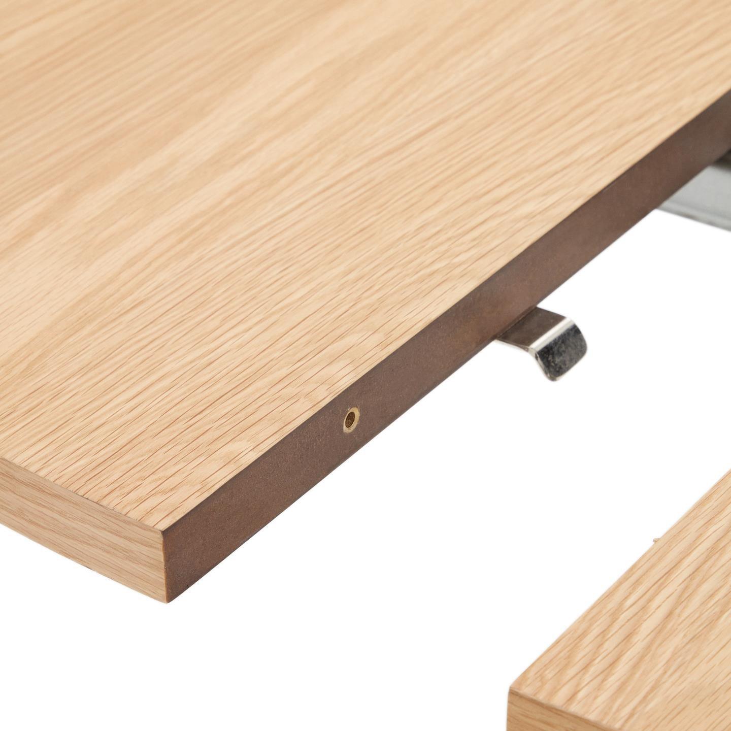 Stół rozkładany MONTUIRI fornir dębowy z szarą podstawą La Forma Eye on Design