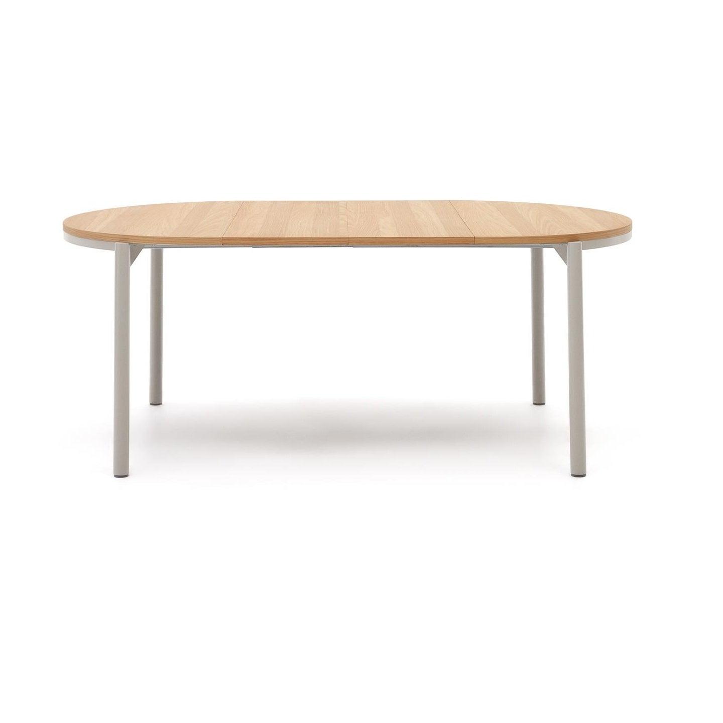 Stół rozkładany MONTUIRI fornir dębowy z szarą podstawą La Forma Eye on Design