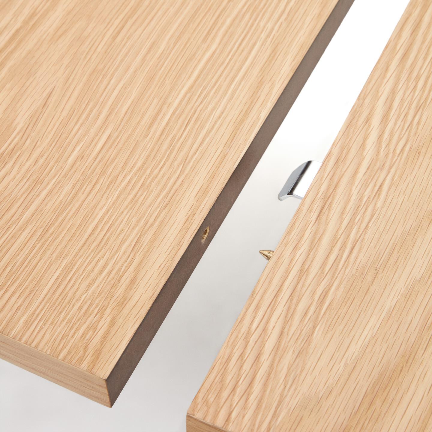 Stół rozkładany MONTUIRI fornir dębowy z szarą podstawą La Forma Eye on Design