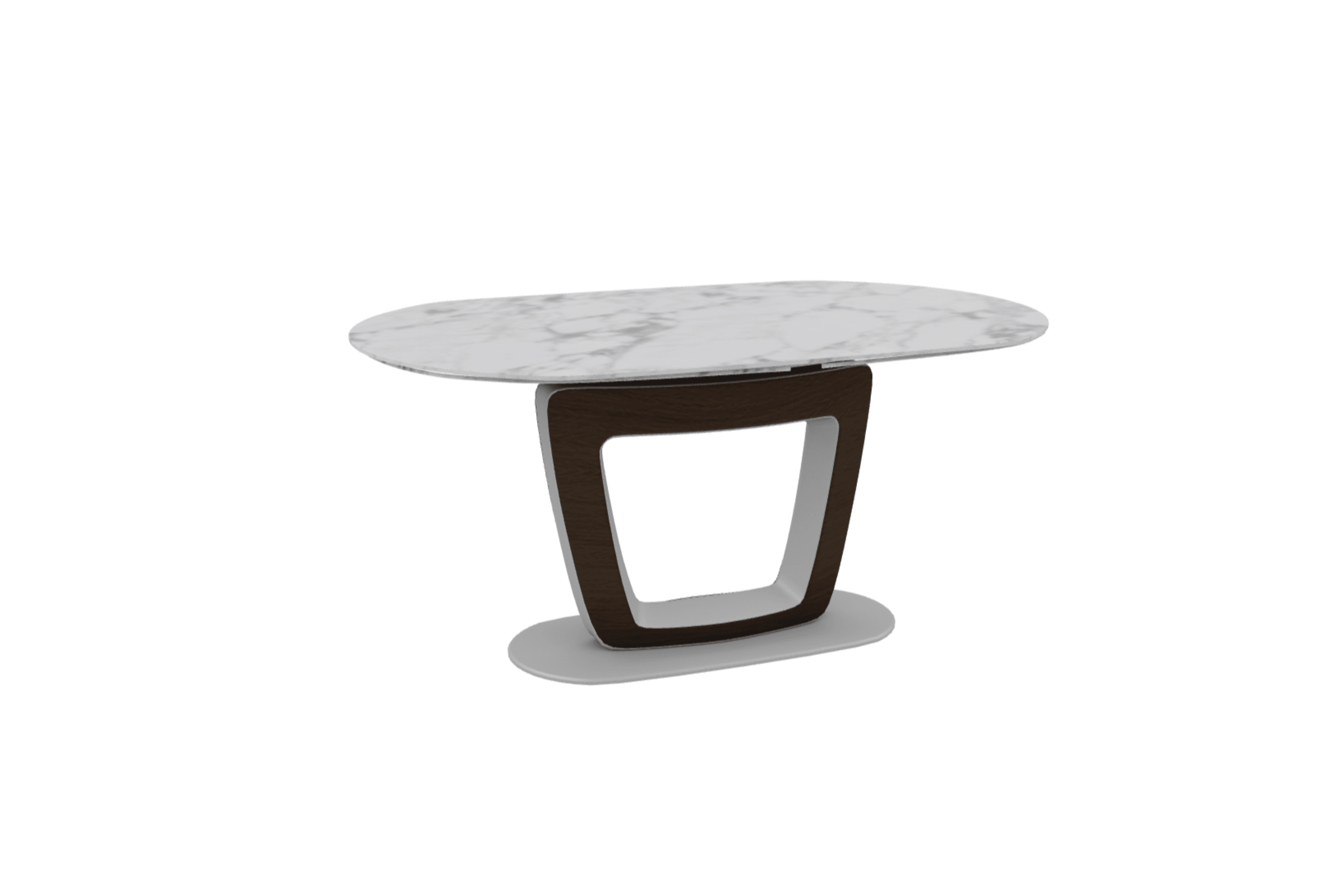 Stół rozkładany ORBITAL biały marmur Calligaris Eye on Design