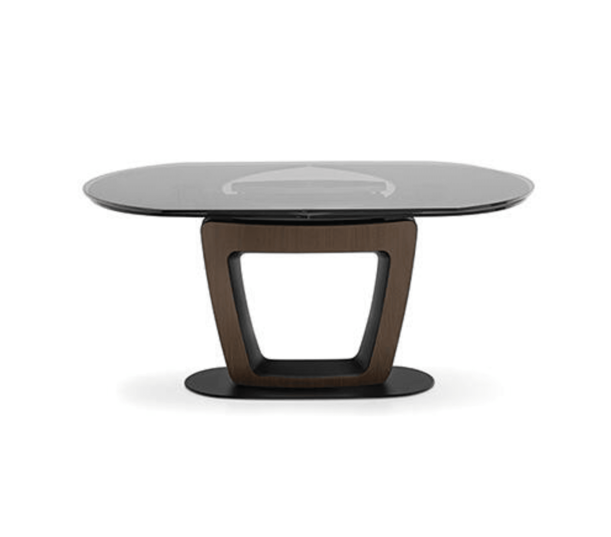 Stół rozkładany ORBITAL szare szkło Calligaris Eye on Design