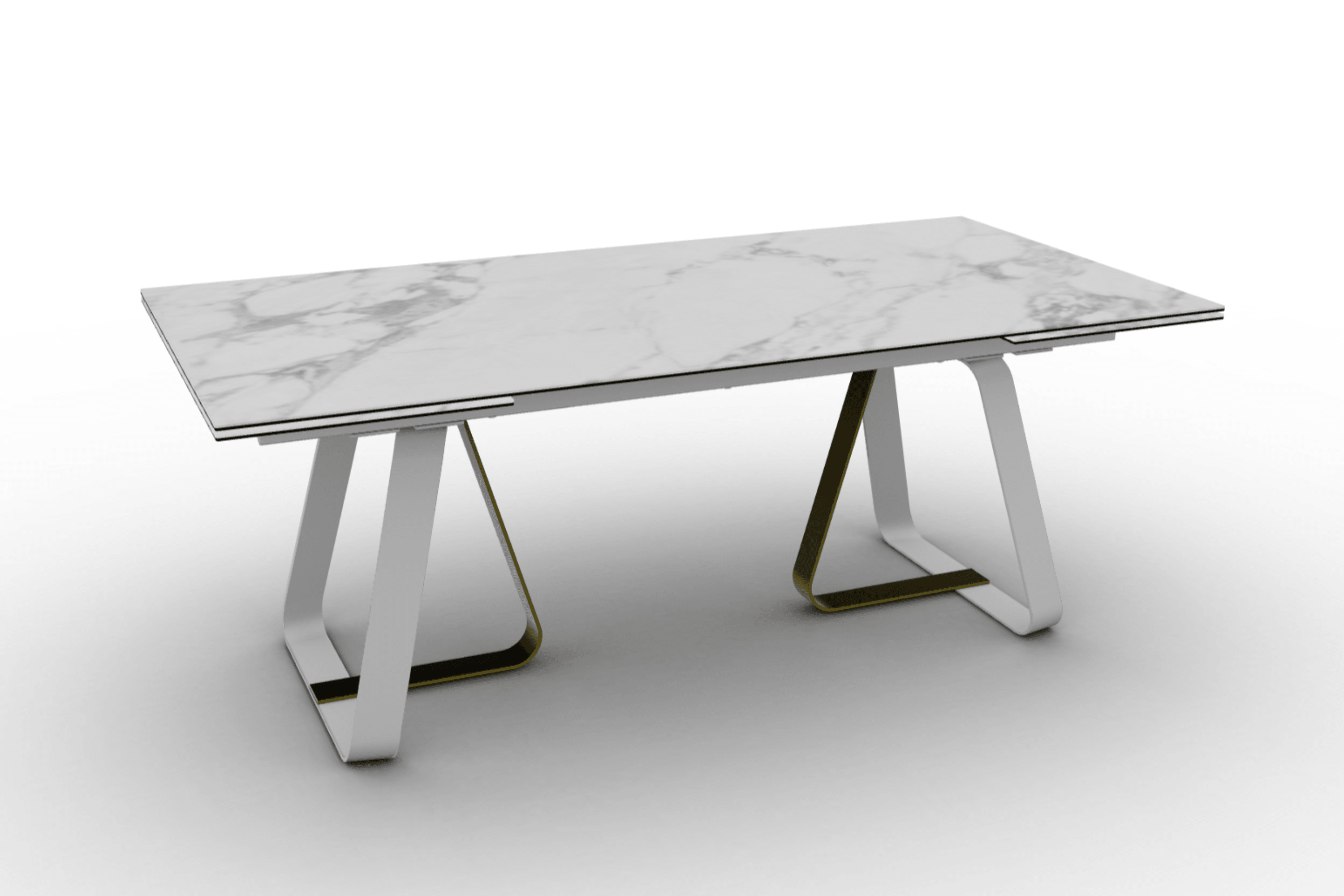 Stół rozkładany prostokątny SUNSHINE biały marmur Calligaris Eye on Design