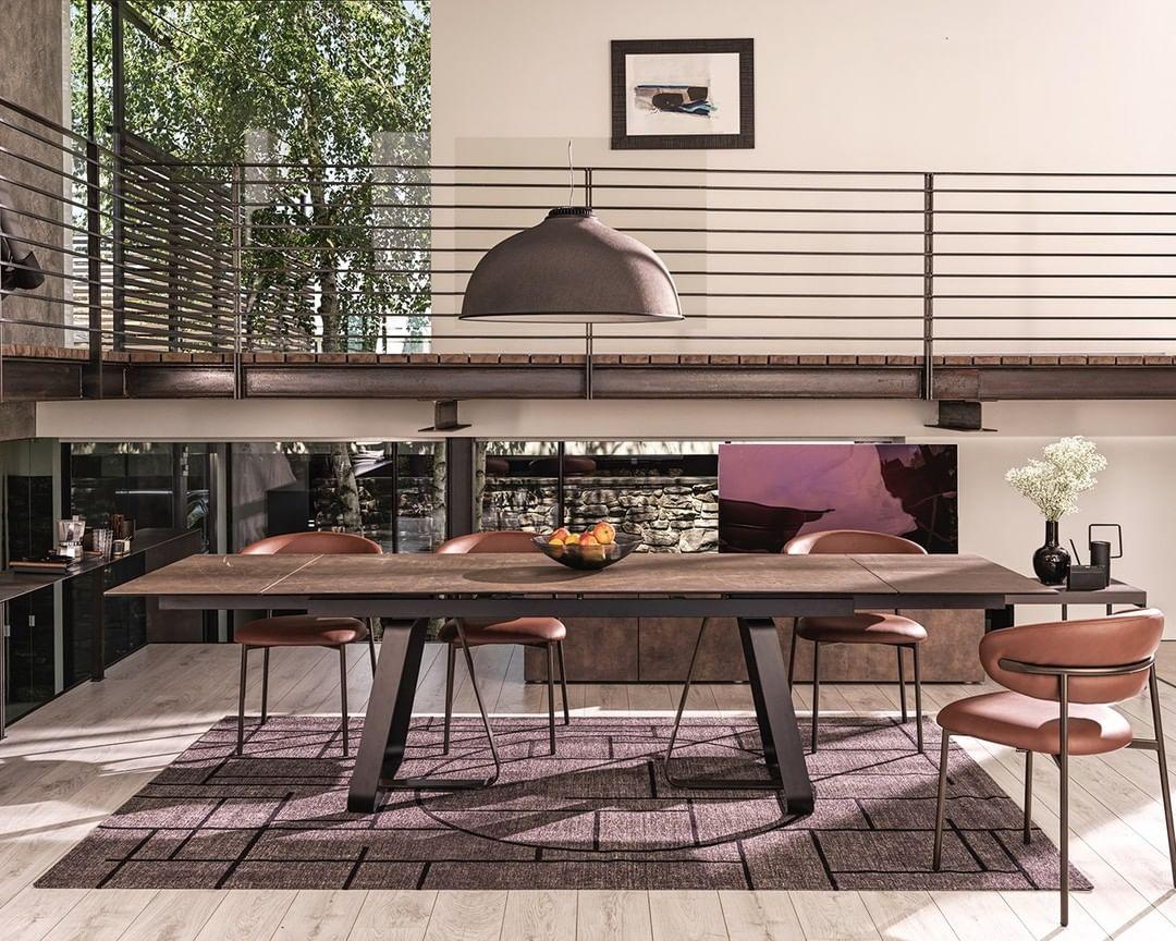 Stół rozkładany prostokątny SUNSHINE cement Calligaris Eye on Design
