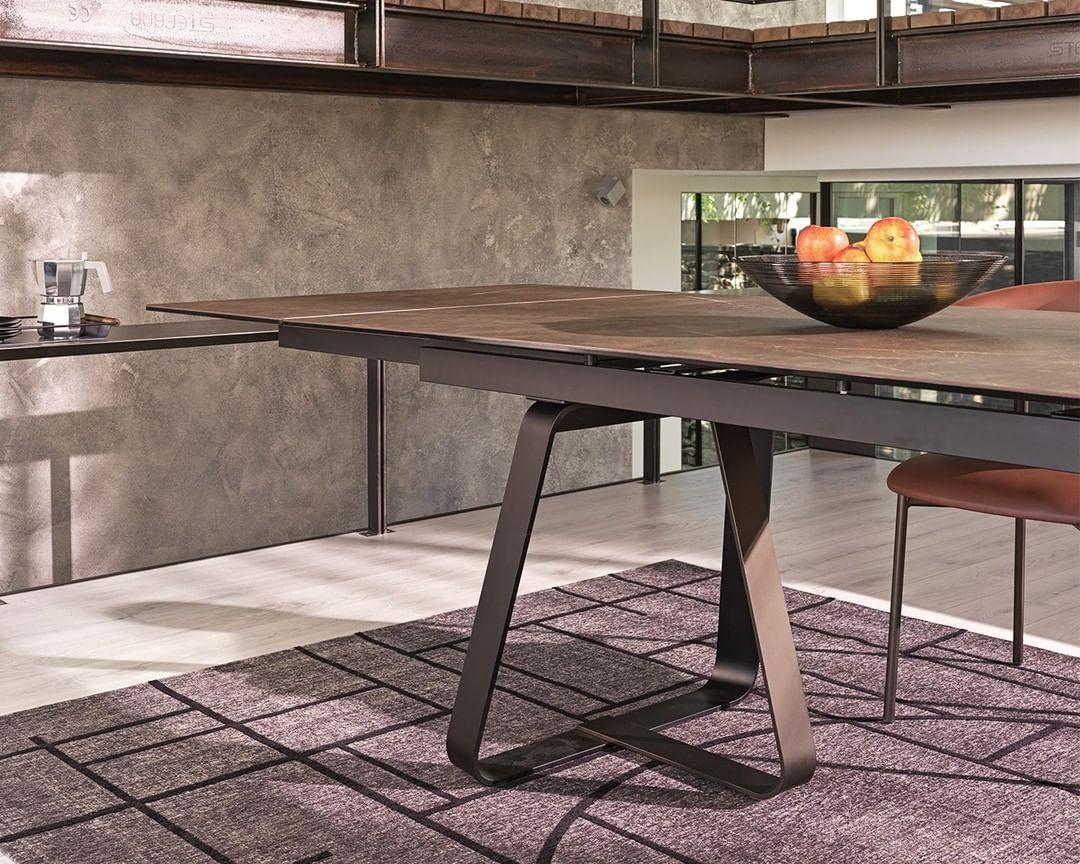 Stół rozkładany prostokątny SUNSHINE cement Calligaris Eye on Design