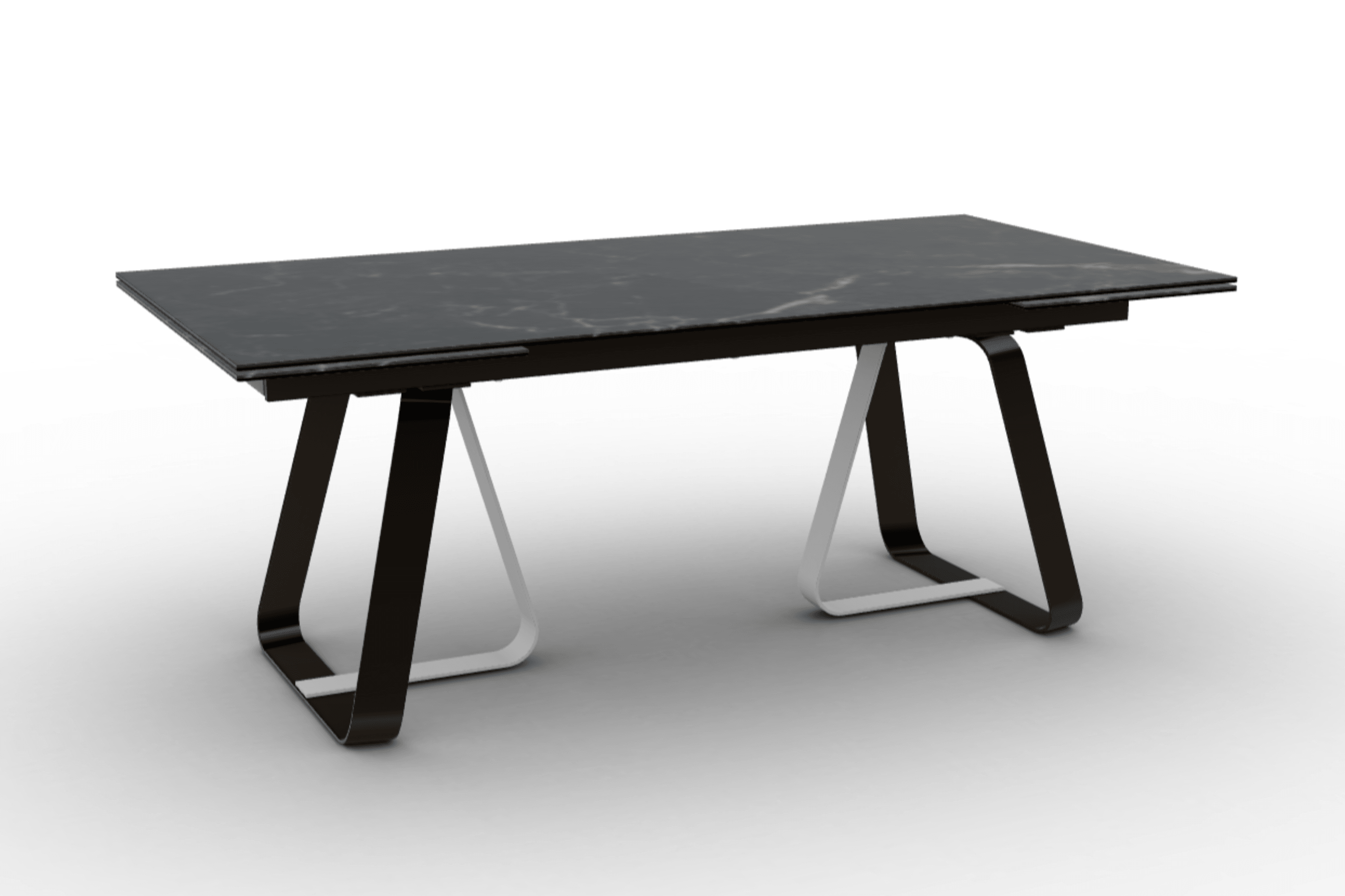 Stół rozkładany prostokątny SUNSHINE czarny marmur Calligaris Eye on Design