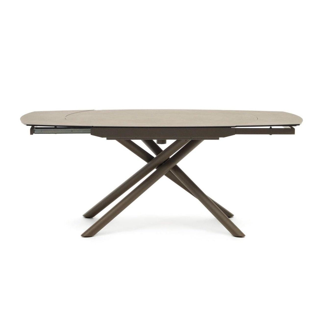 Stół rozkładany YODALIA brązowy z porcelanowym blatem La Forma Eye on Design