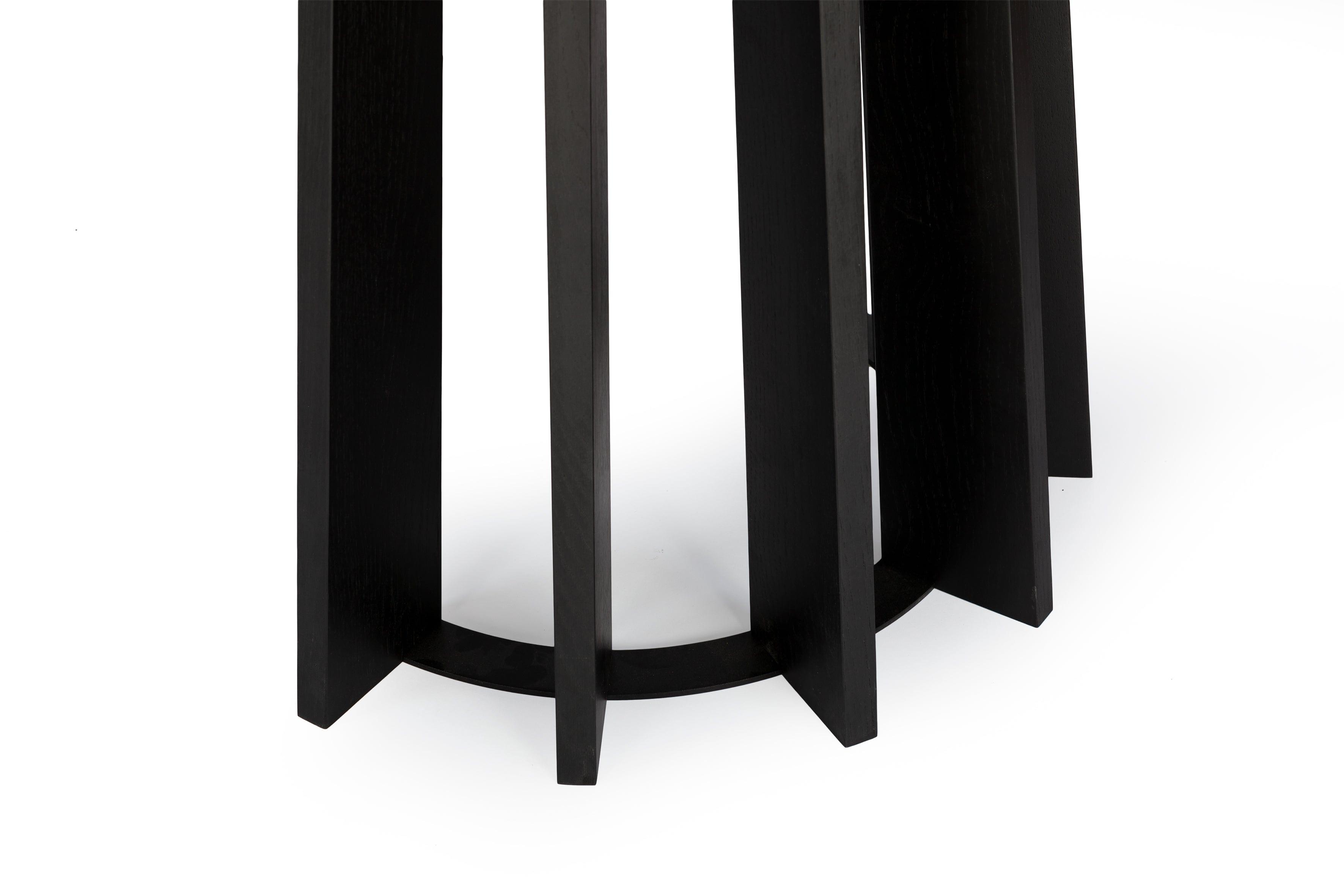 Stół TAVLE OVAL czarny dąb Nordifra Eye on Design