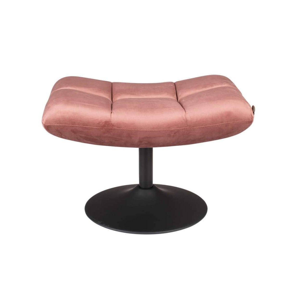 Stołek BAR VELVET różowy Dutchbone Eye on Design