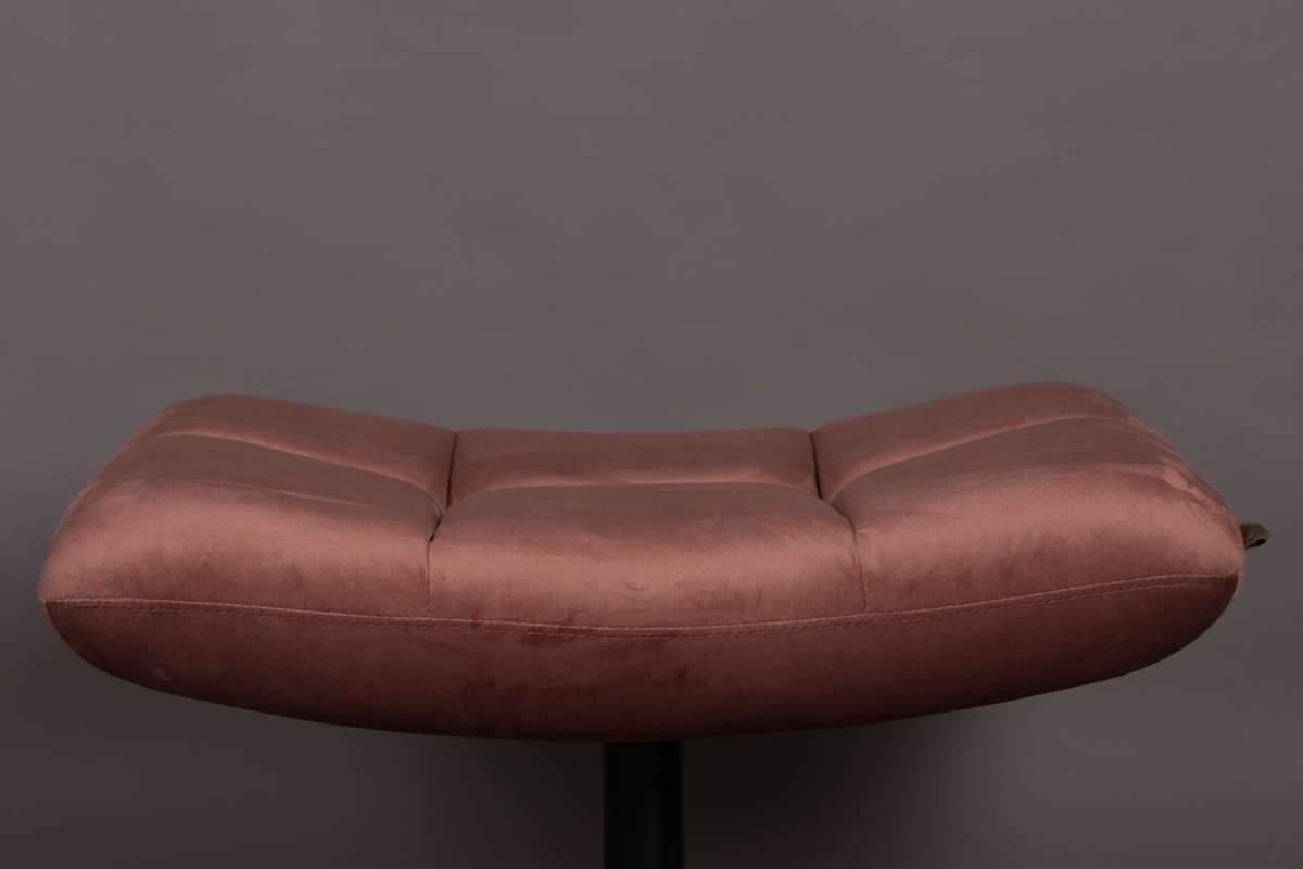 Stołek BAR VELVET różowy Dutchbone Eye on Design