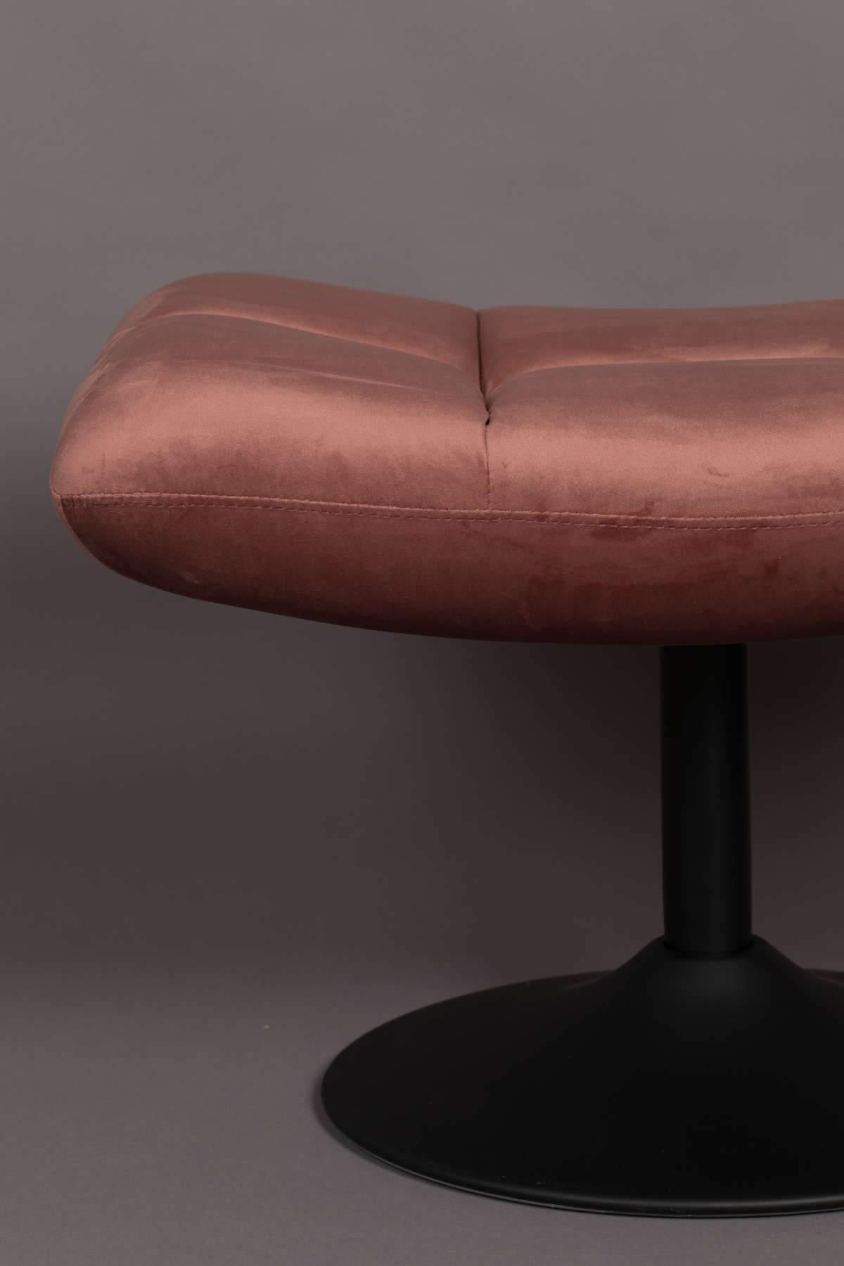 Stołek BAR VELVET różowy Dutchbone Eye on Design
