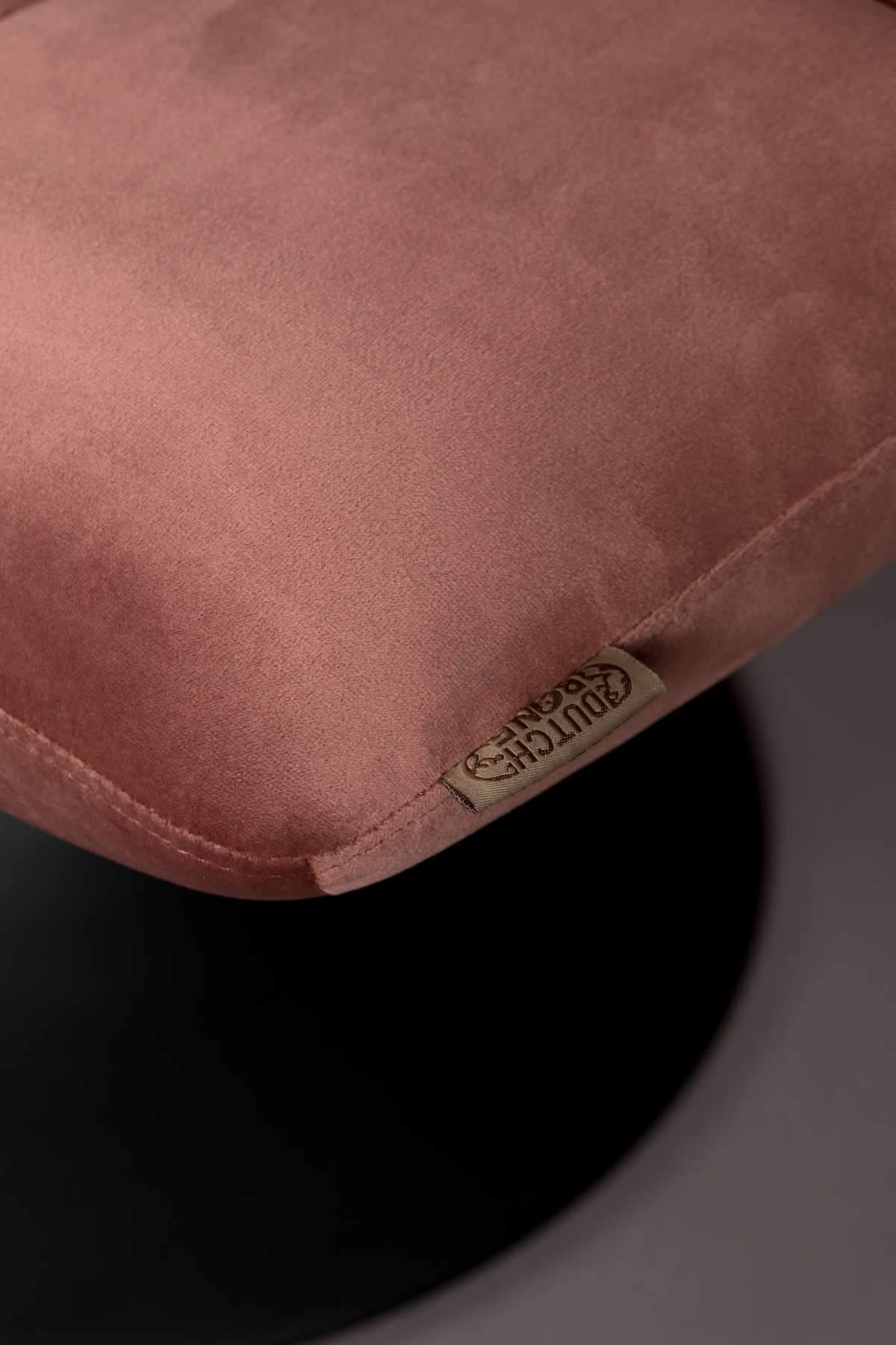 Stołek BAR VELVET różowy Dutchbone Eye on Design