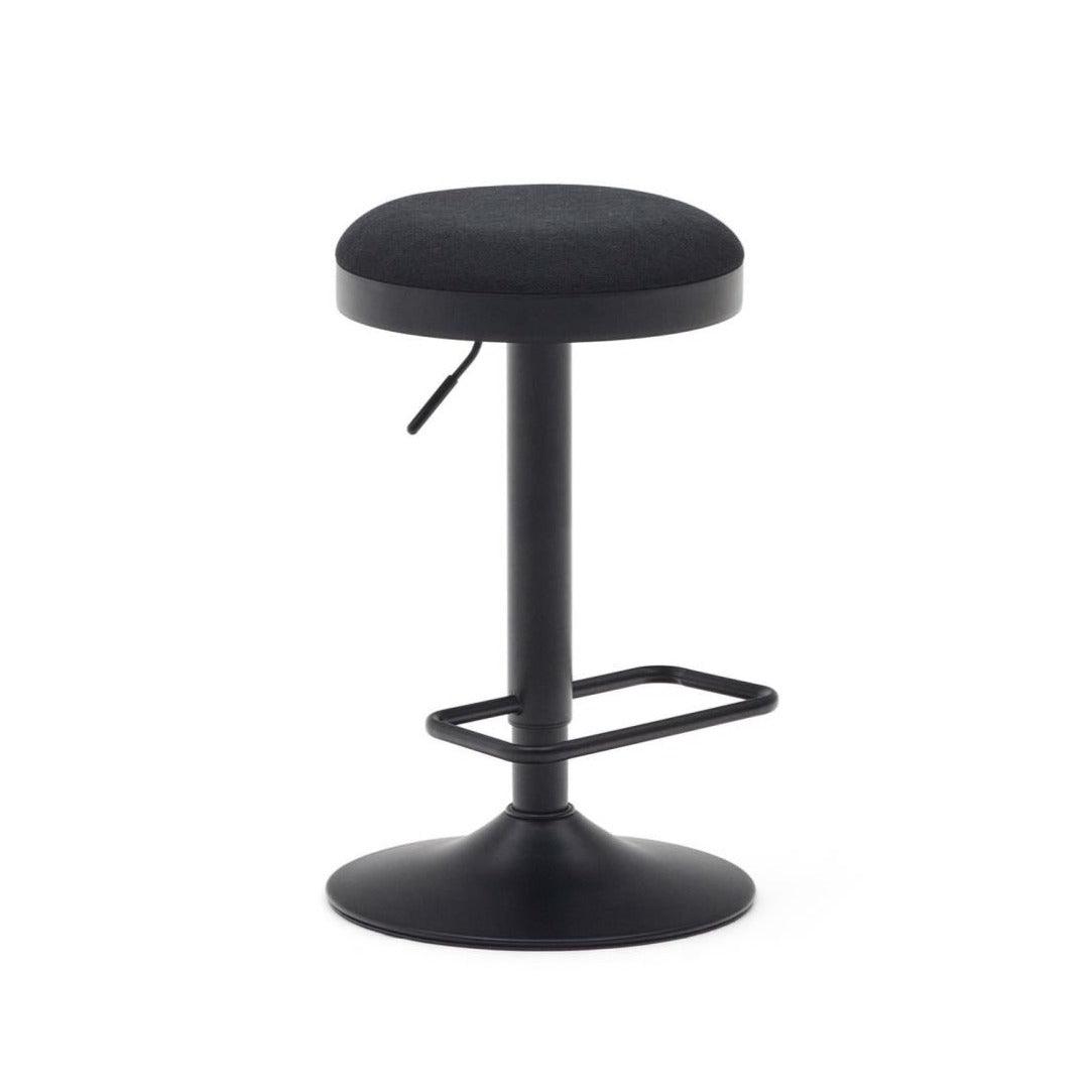 Stołek barowy ZAIB czarny szenil La Forma Eye on Design