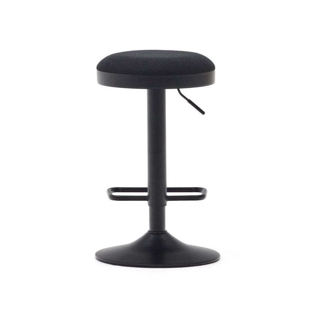 Stołek barowy ZAIB czarny szenil La Forma Eye on Design