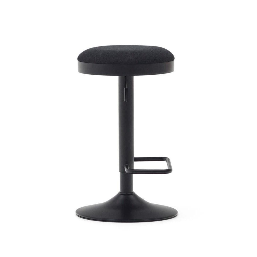Stołek barowy ZAIB czarny szenil La Forma Eye on Design