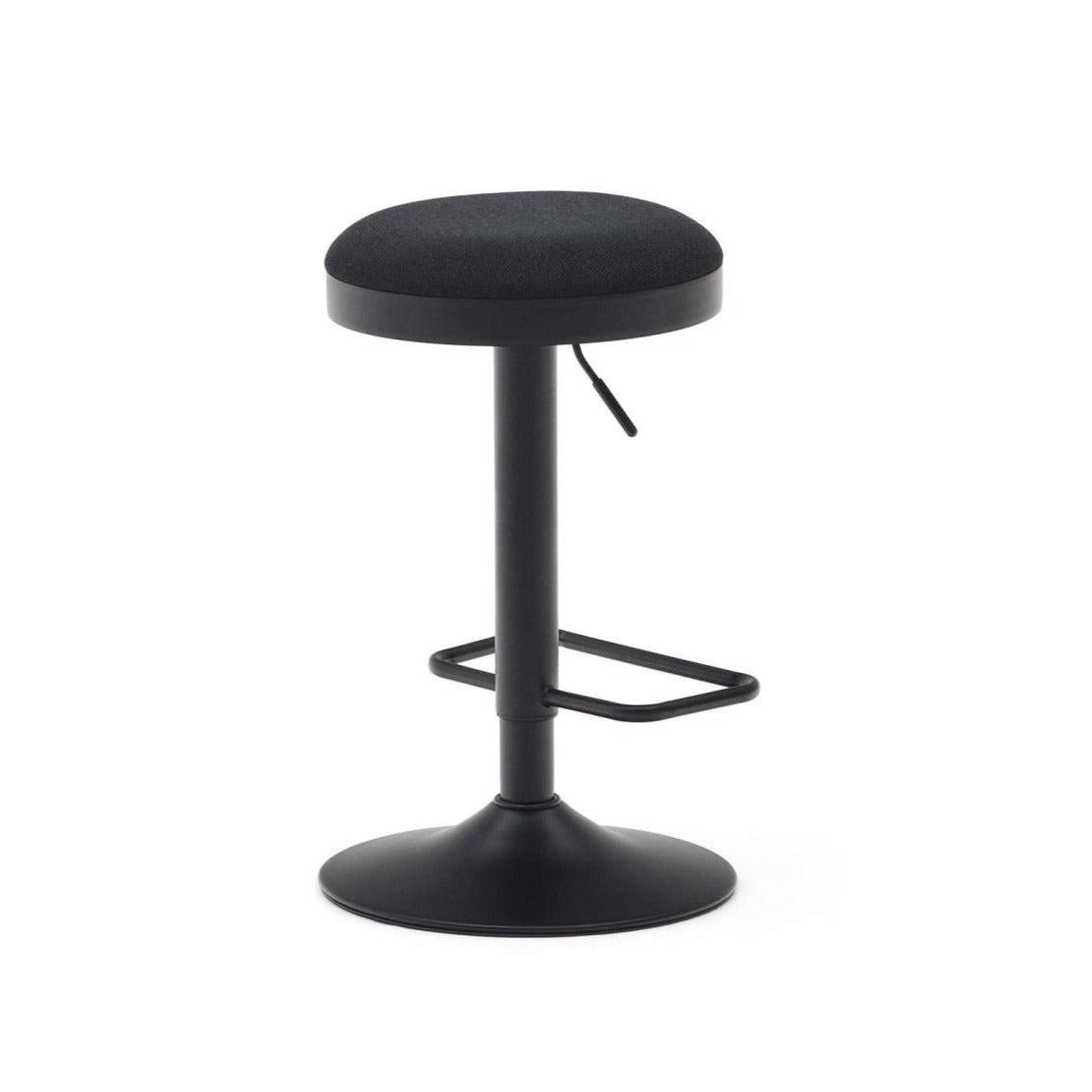 Stołek barowy ZAIB czarny szenil La Forma Eye on Design