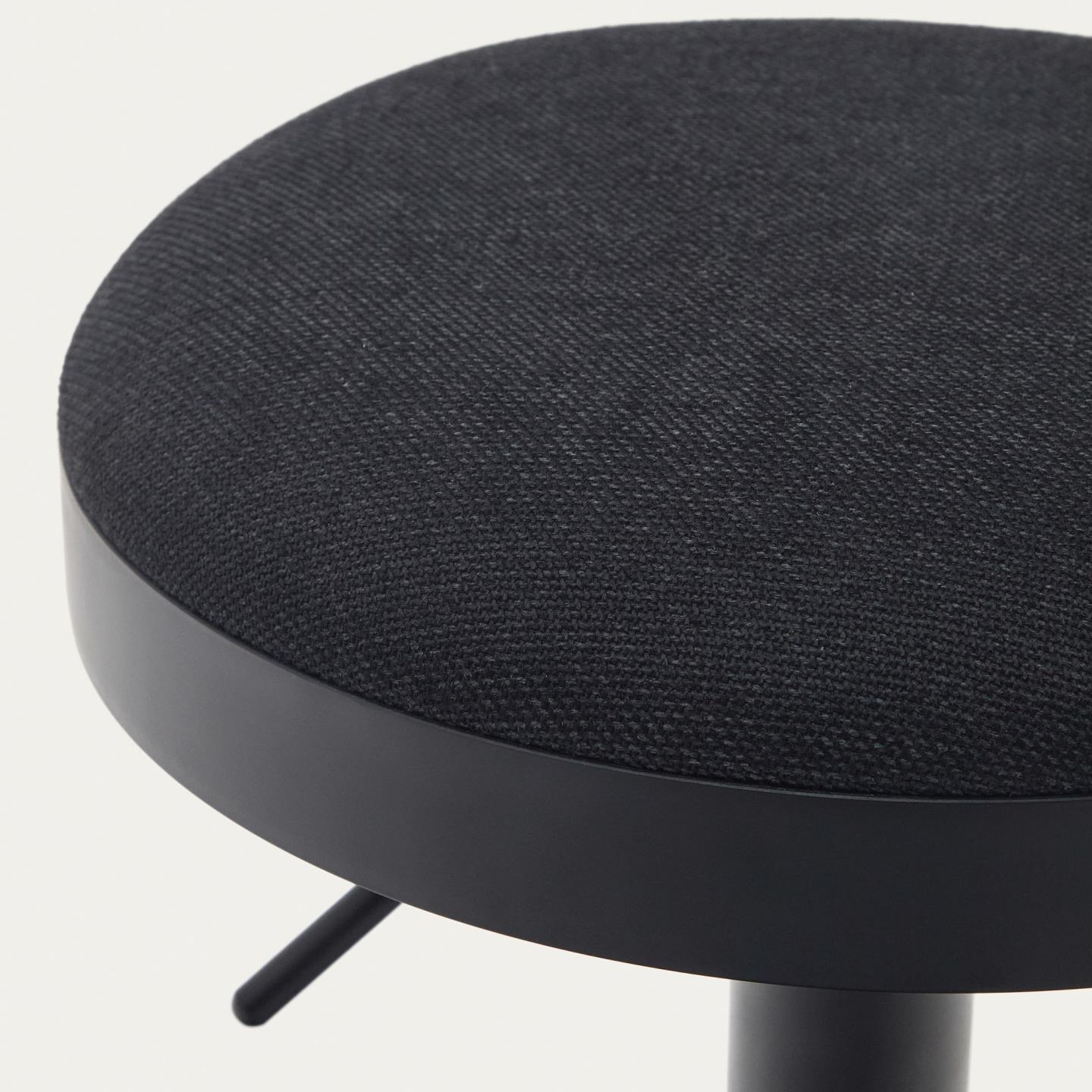 Stołek barowy ZAIB czarny szenil La Forma Eye on Design