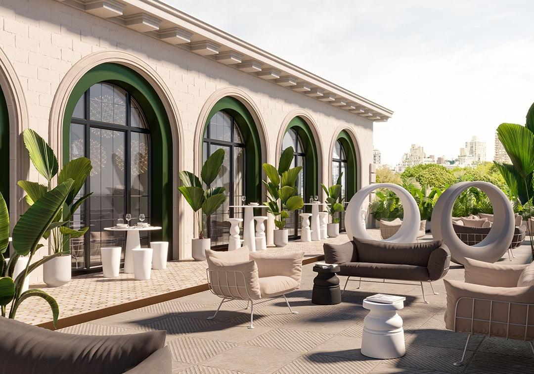 Stołek CONTAINER NEW ANTIQUES biały Moooi Eye on Design