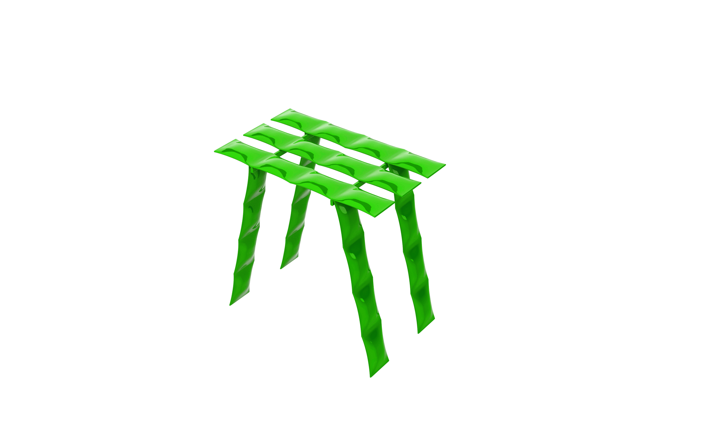 Stołek COSMIC STOOL Mati Sipiora Neonowy zielony Eye on Design