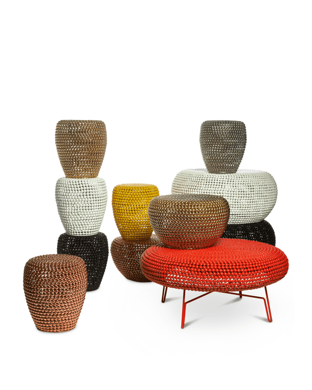 Stołek DOT złoty Pols Potten Eye on Design