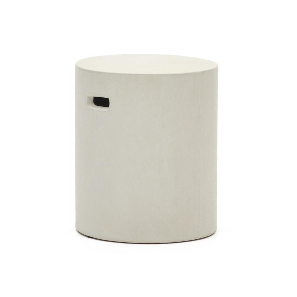 Stołek ogrodowy AIGUABLAVA biały cement La Forma Eye on Design