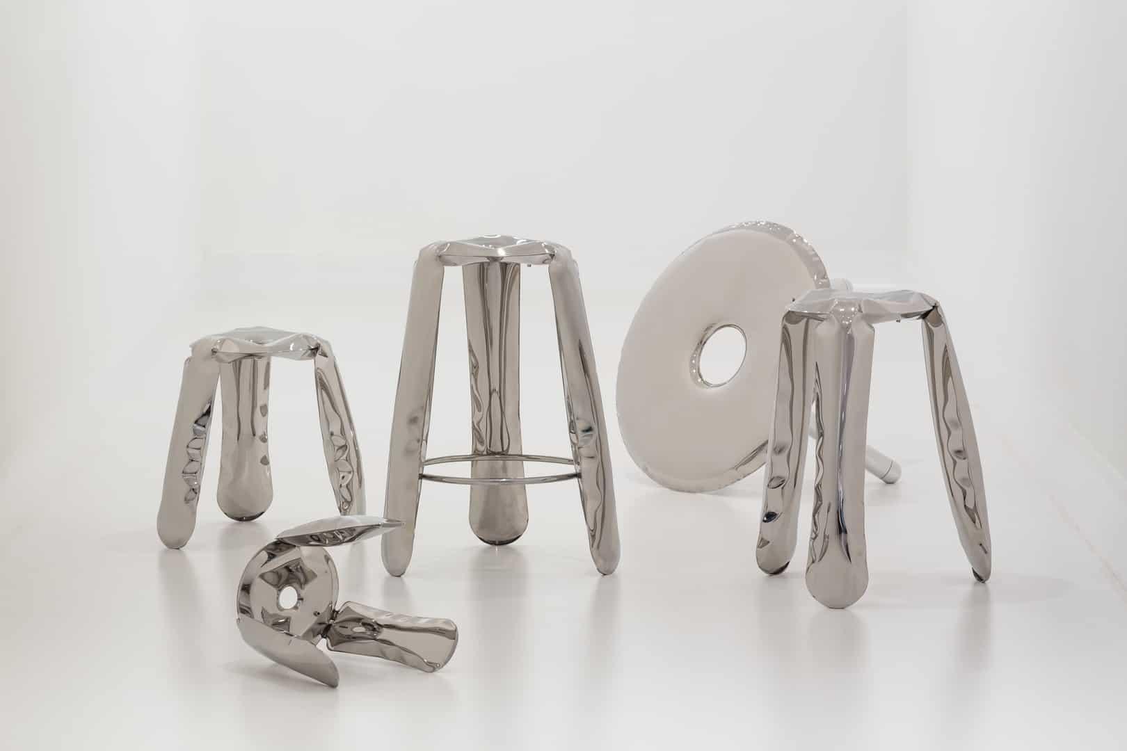 Stołek PLOPP szary mat Zieta Studio Eye on Design