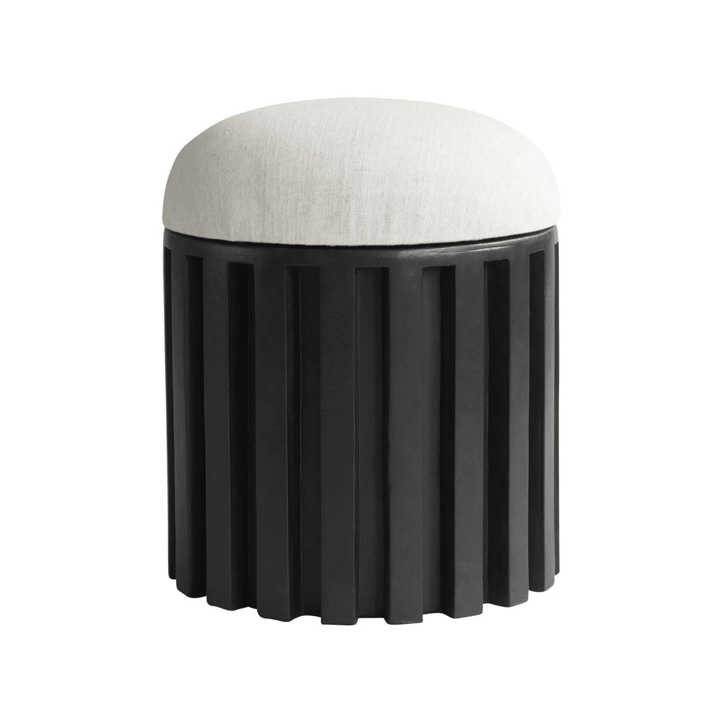 Stołek TRIBU kremowy z ciemnobrązową podstawą 101 Copenhagen Eye on Design