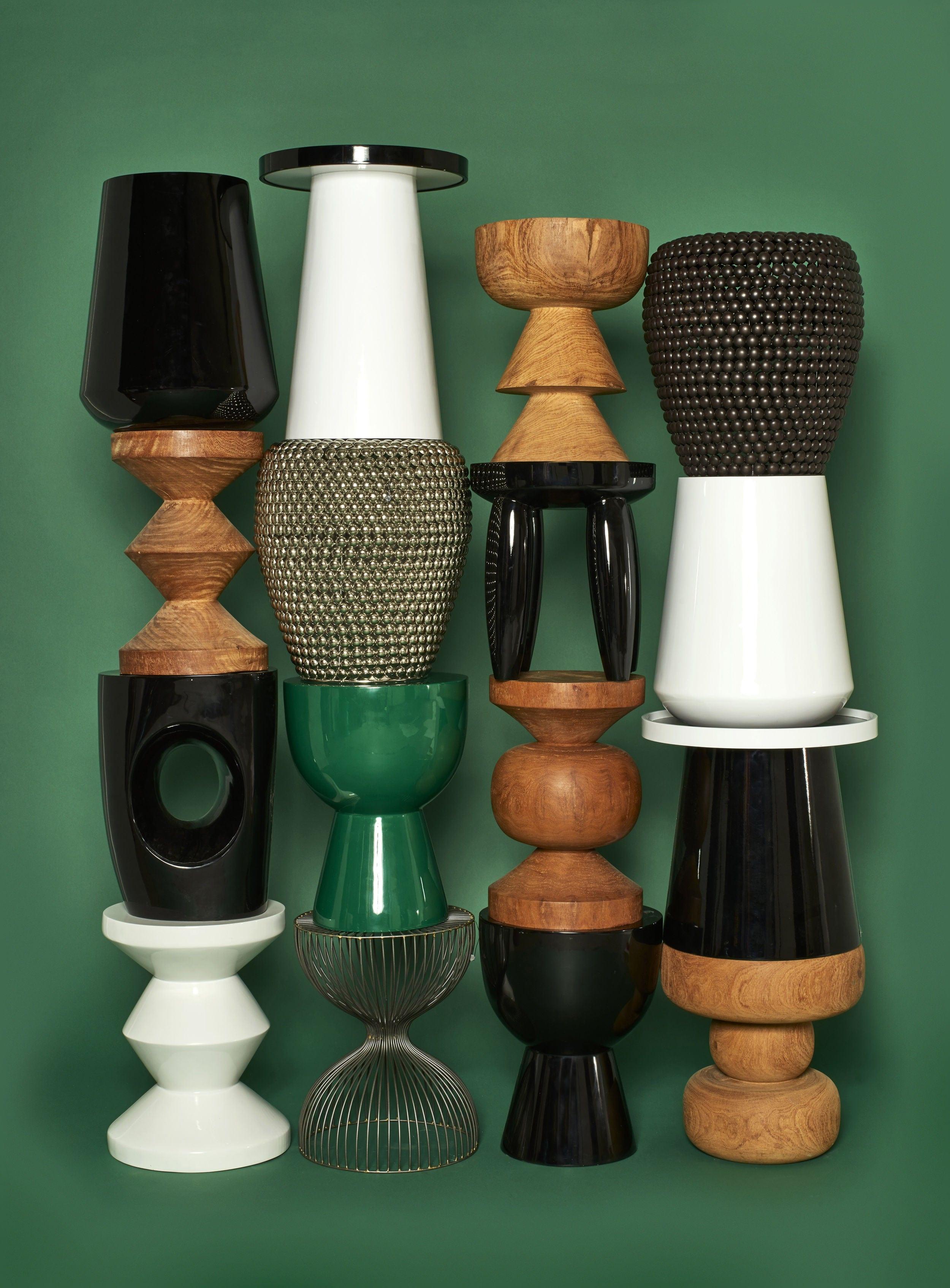 Stołek ZIG ZAG biały Pols Potten Eye on Design