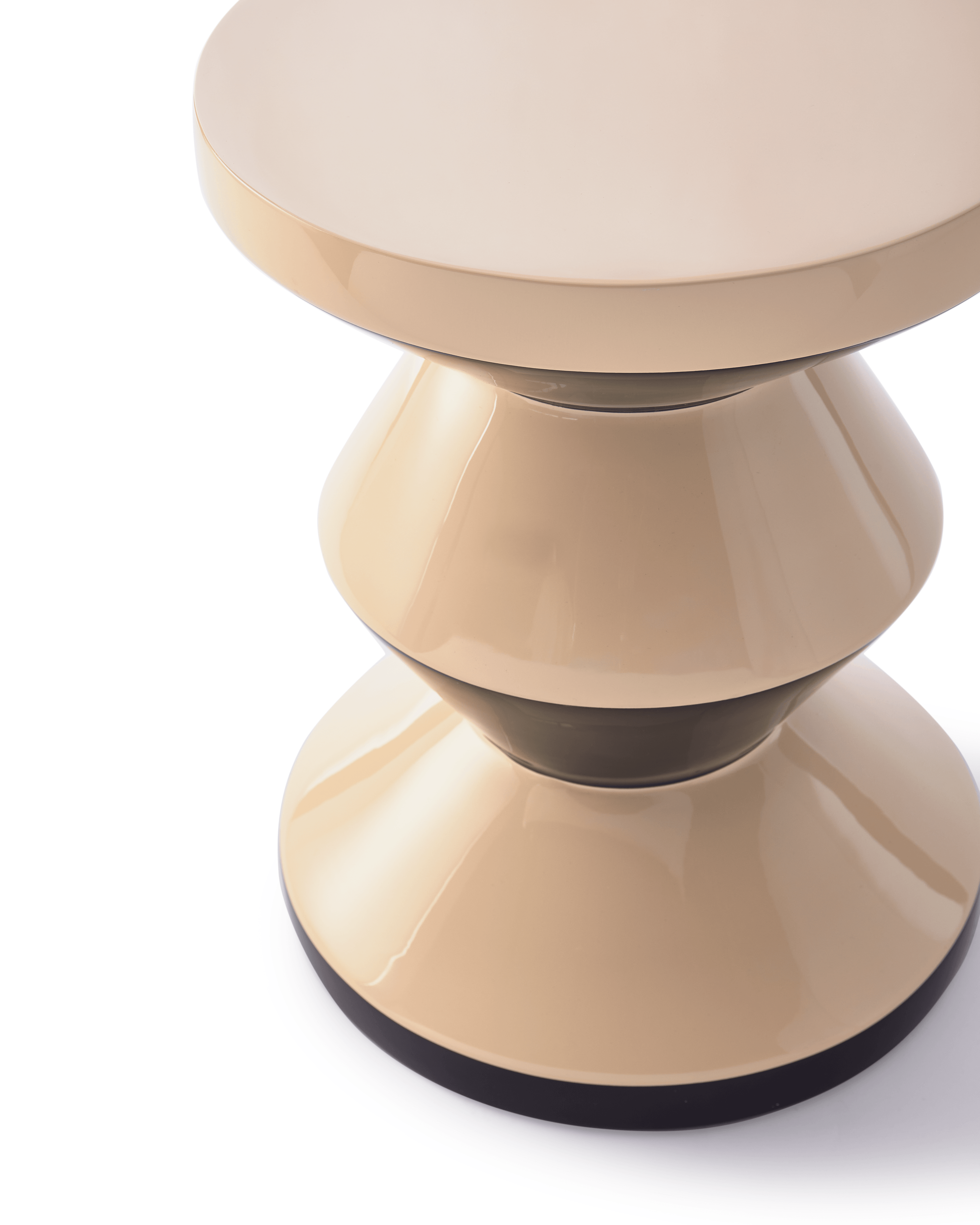 Stołek ZIG ZAG x CARICE VAN HOUSTEN beżowo - brązowy Pols Potten Eye on Design