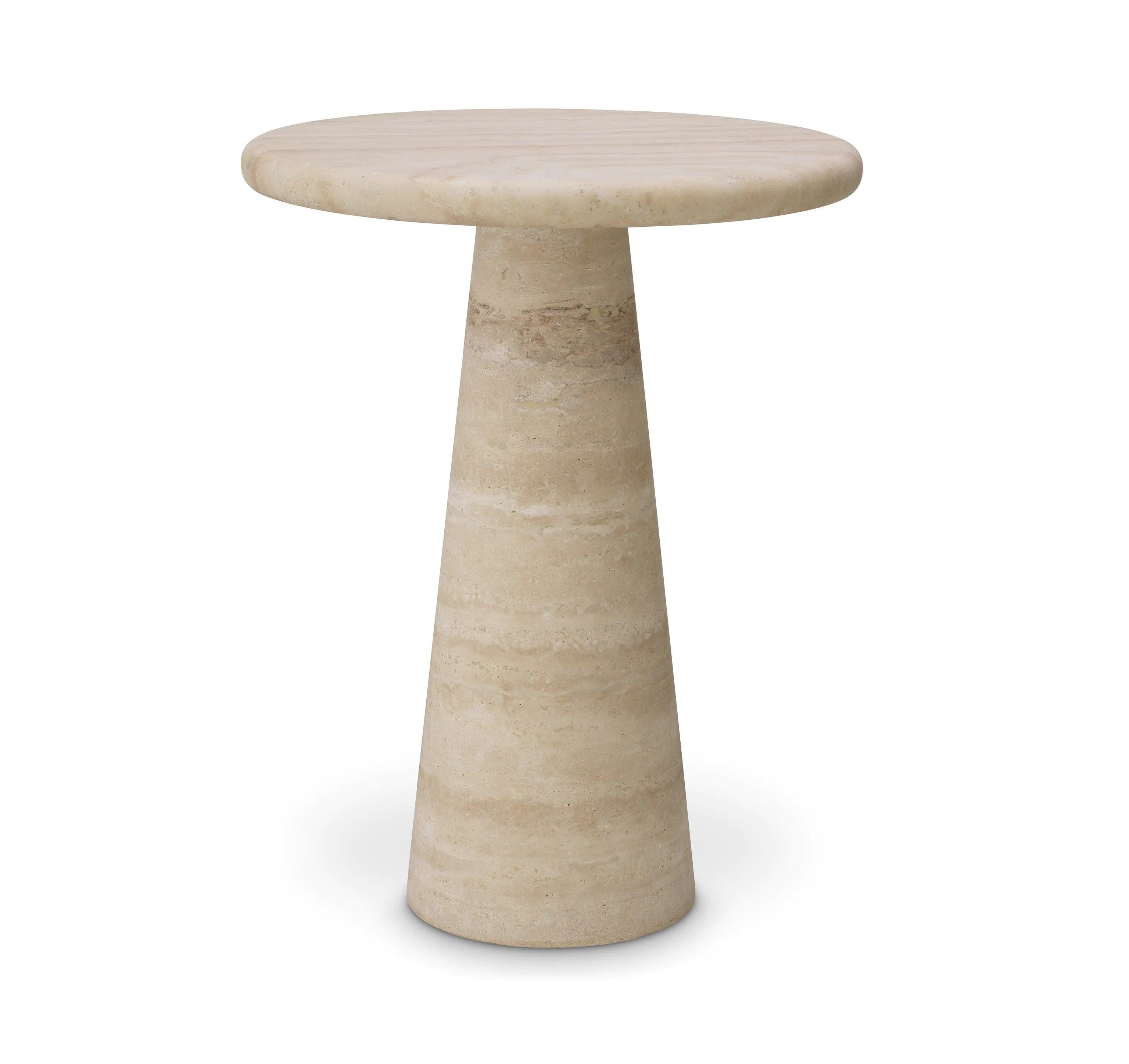 Stolik boczny ADRIANA trawertyn Eichholtz Eye on Design