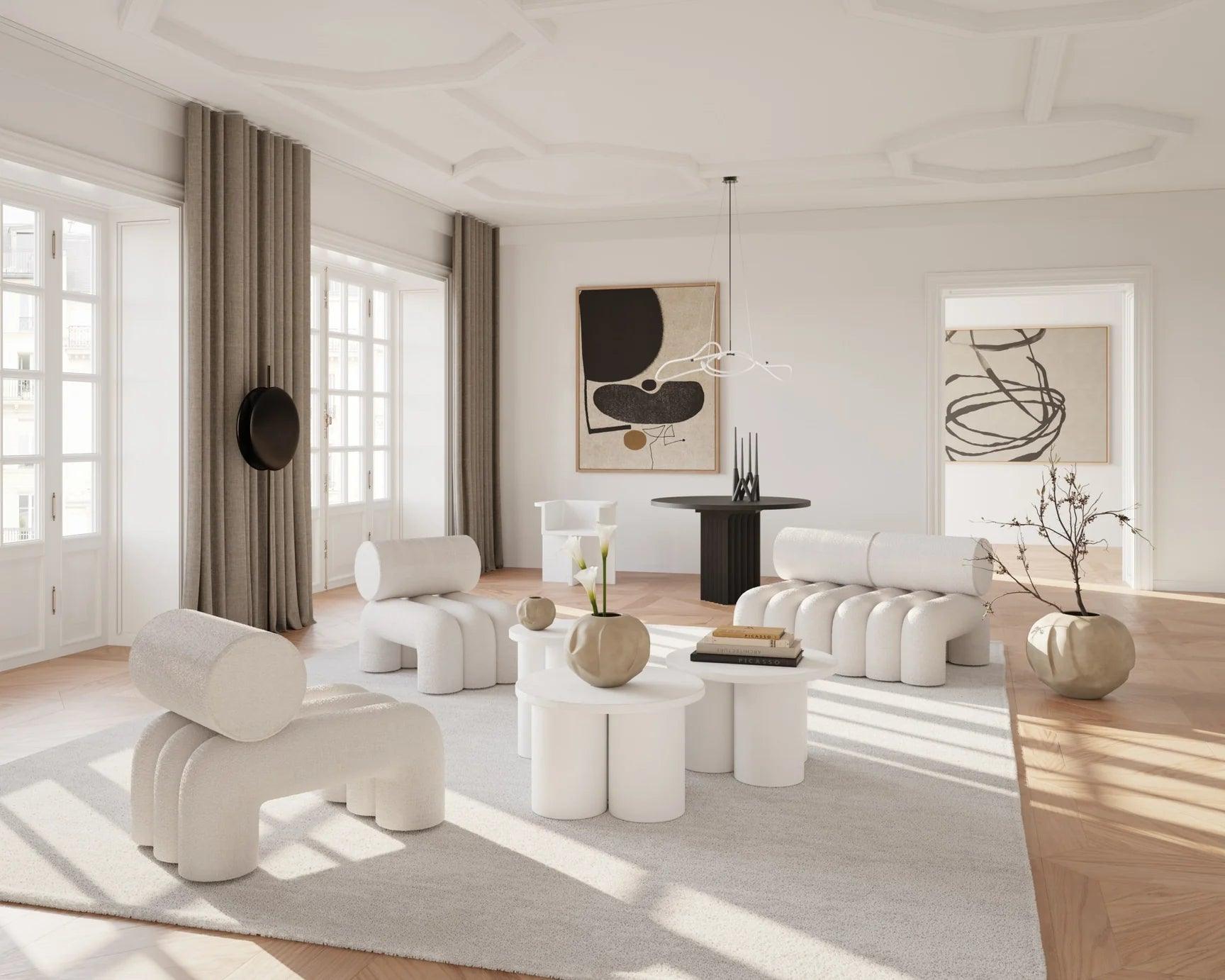 Stolik boczny BIG FOOT LOW biały 101 Copenhagen Eye on Design